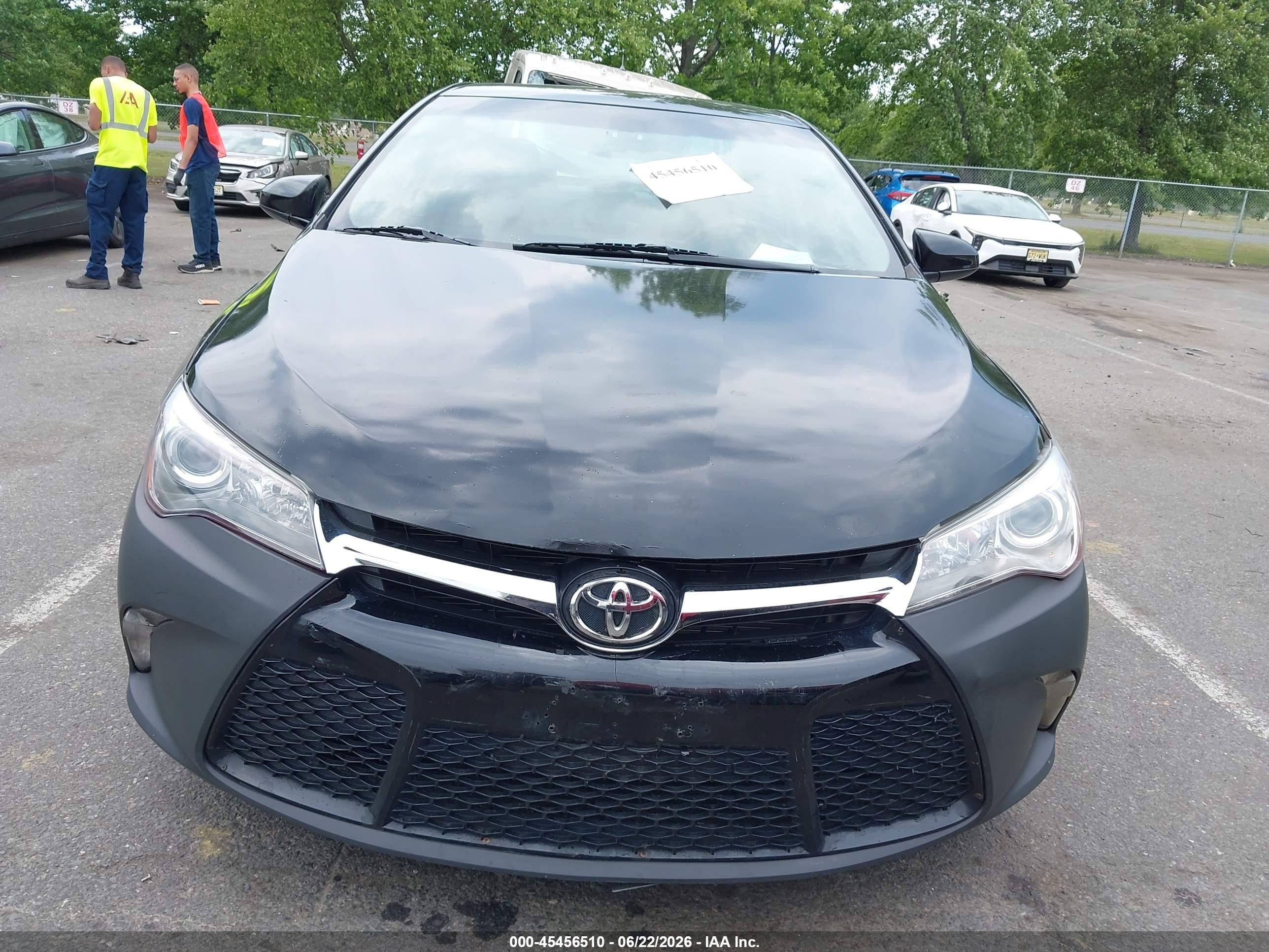 2015 Toyota Camry Se Black vin: 4T1BF1FK8FU489833