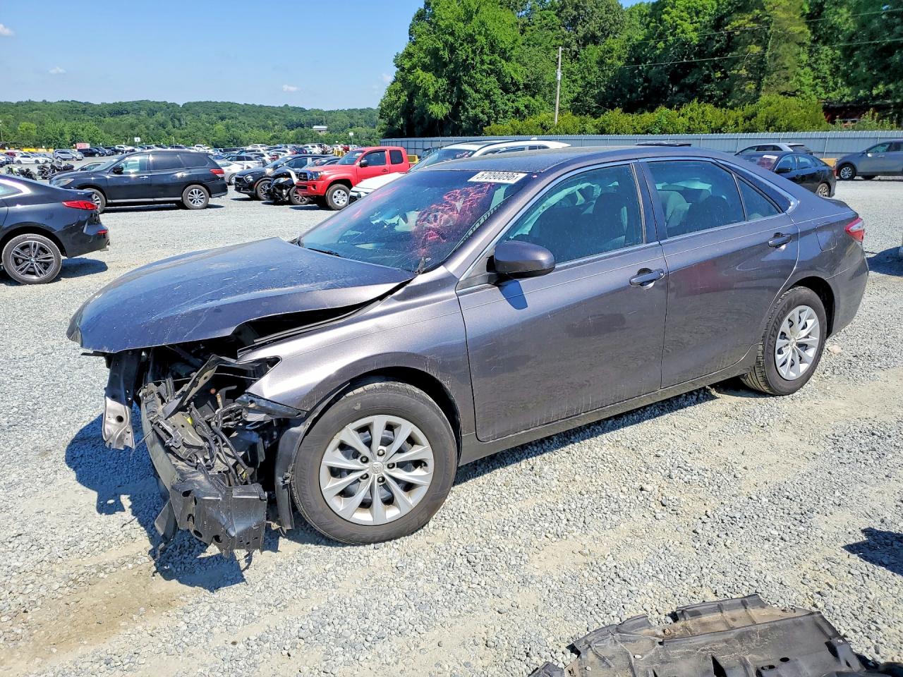 2015 Toyota Camry Le Gray vin: 4T1BF1FK8FU873451