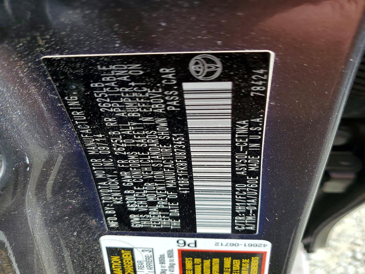 2015 Toyota Camry Le Gray vin: 4T1BF1FK8FU873451