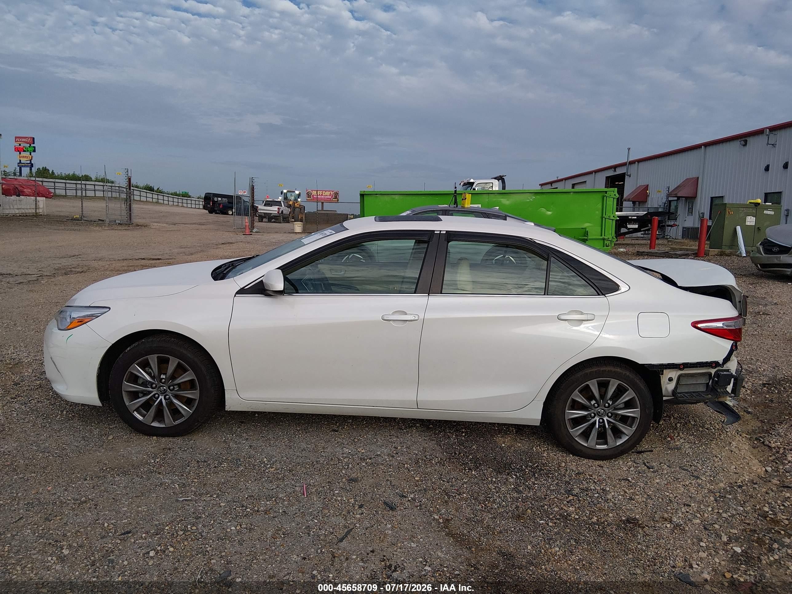 2015 Toyota Camry Xle Белый vin: 4T1BF1FK8FU891397