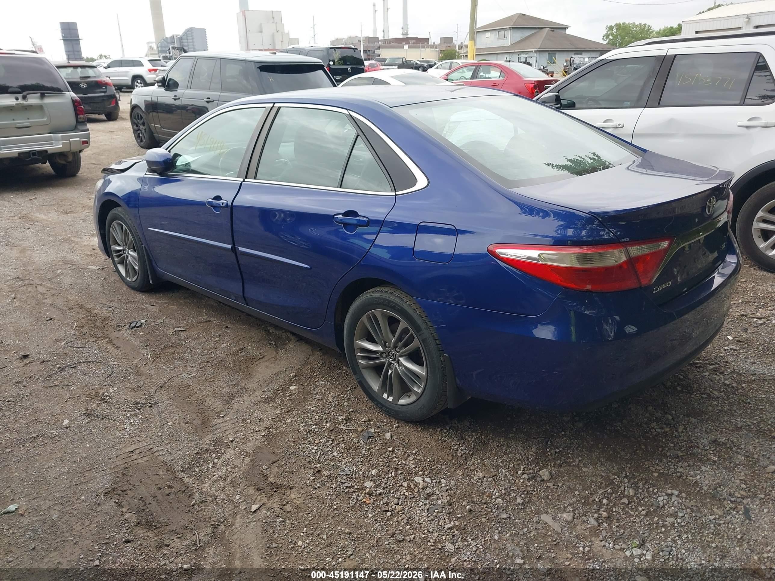 2015 Toyota Camry Se Blue vin: 4T1BF1FK8FU900972