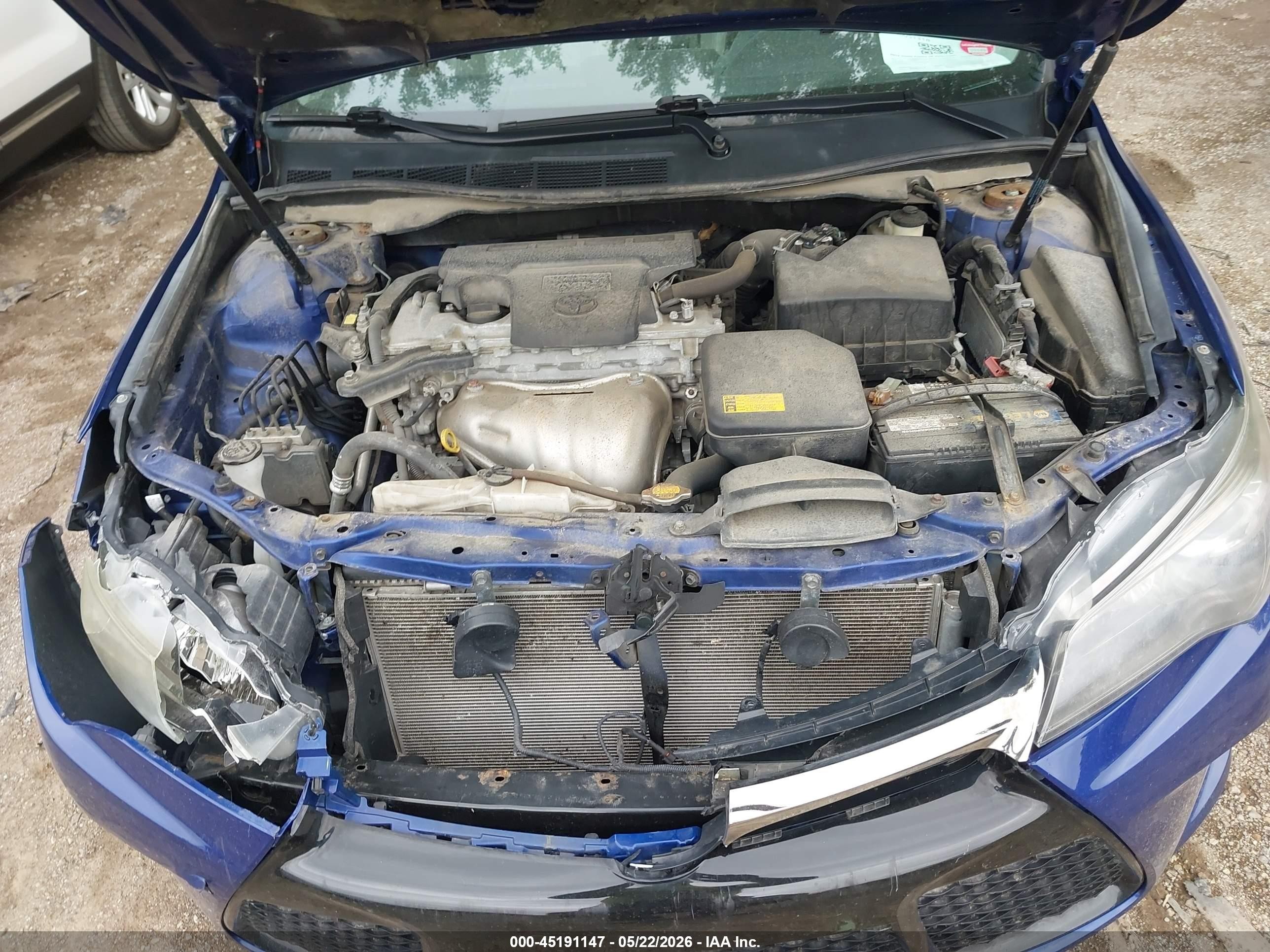2015 Toyota Camry Se Blue vin: 4T1BF1FK8FU900972