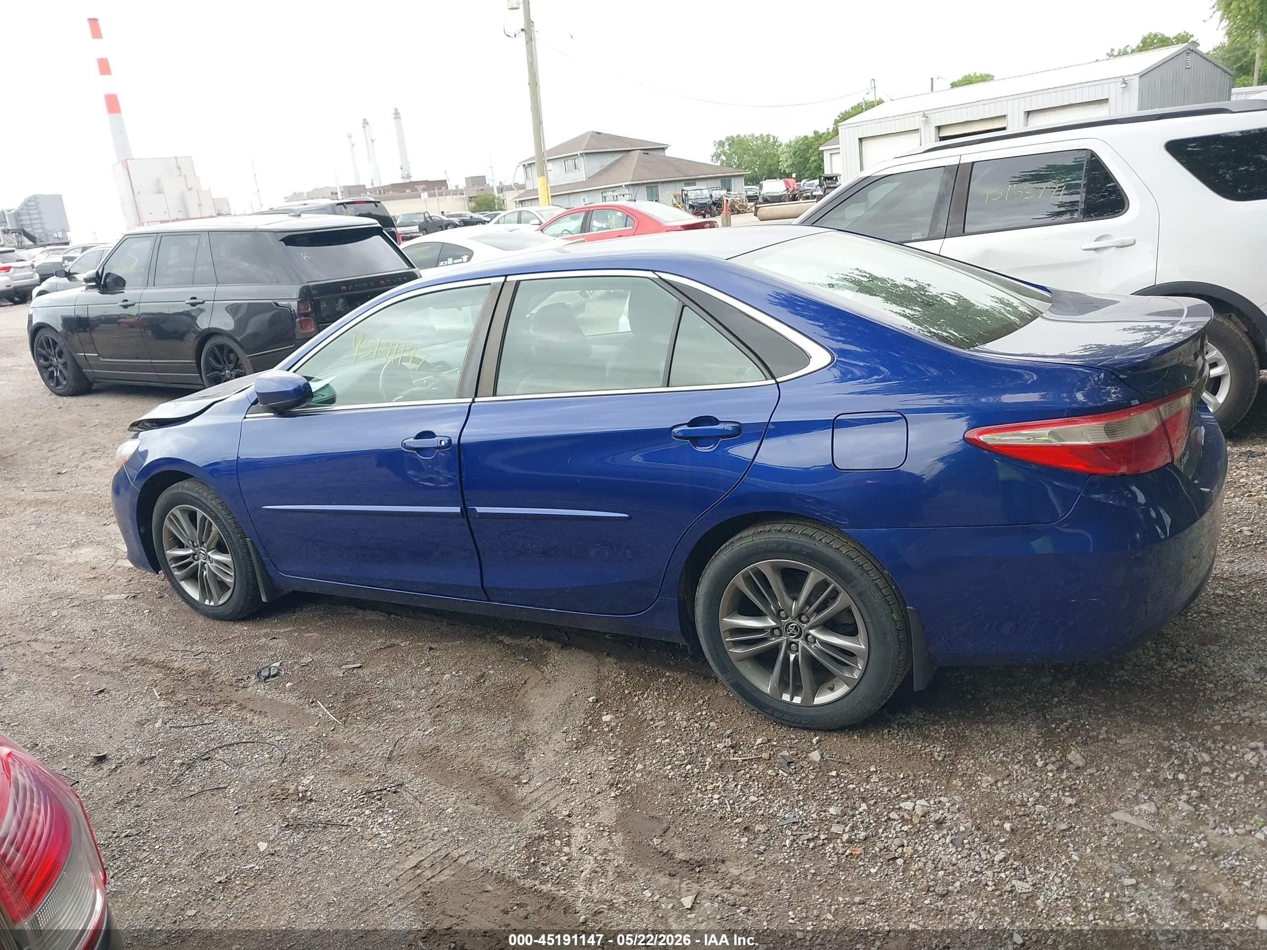 2015 Toyota Camry Se Blue vin: 4T1BF1FK8FU900972