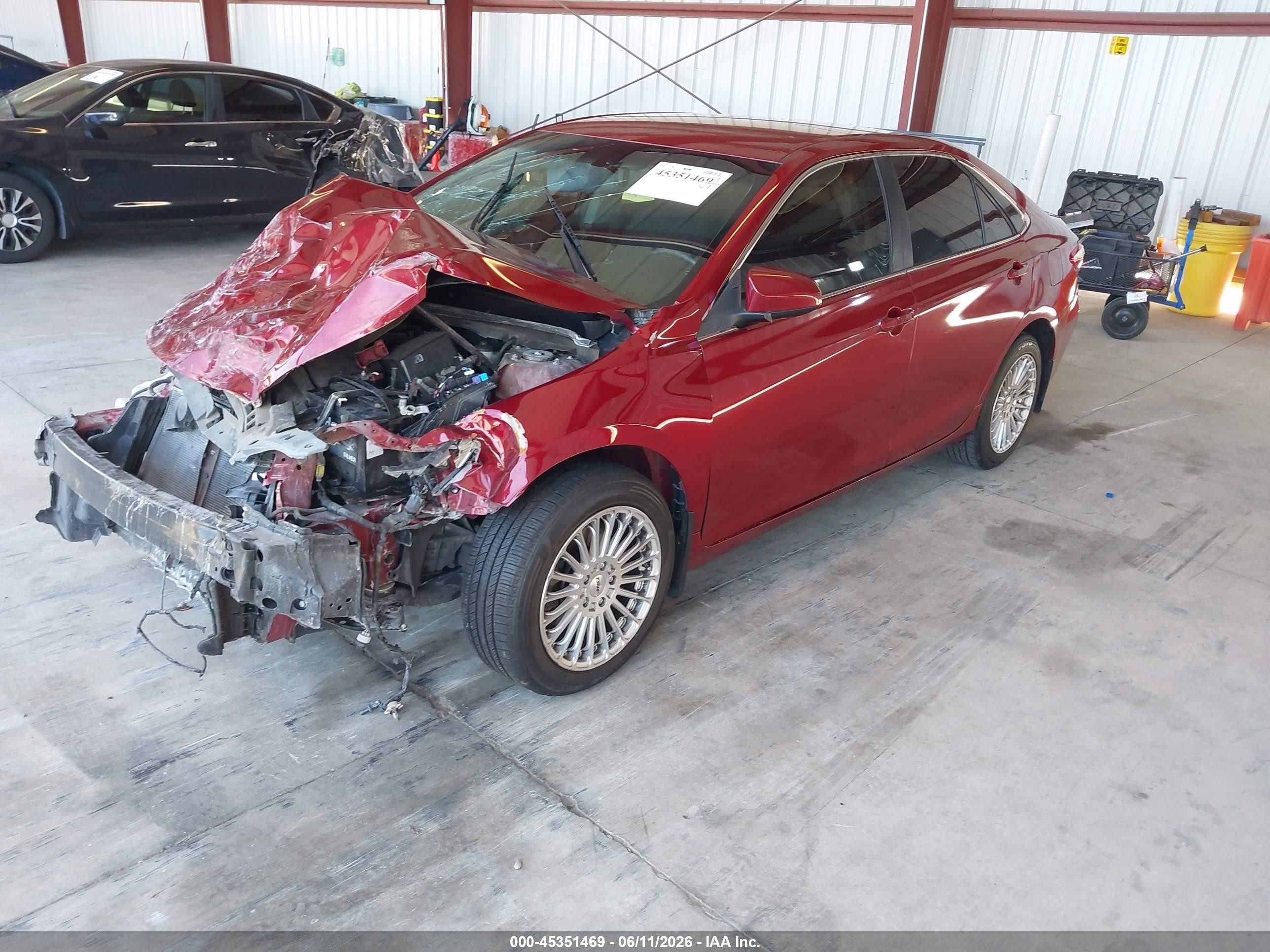 2015 Toyota Camry Se Red vin: 4T1BF1FK8FU912152