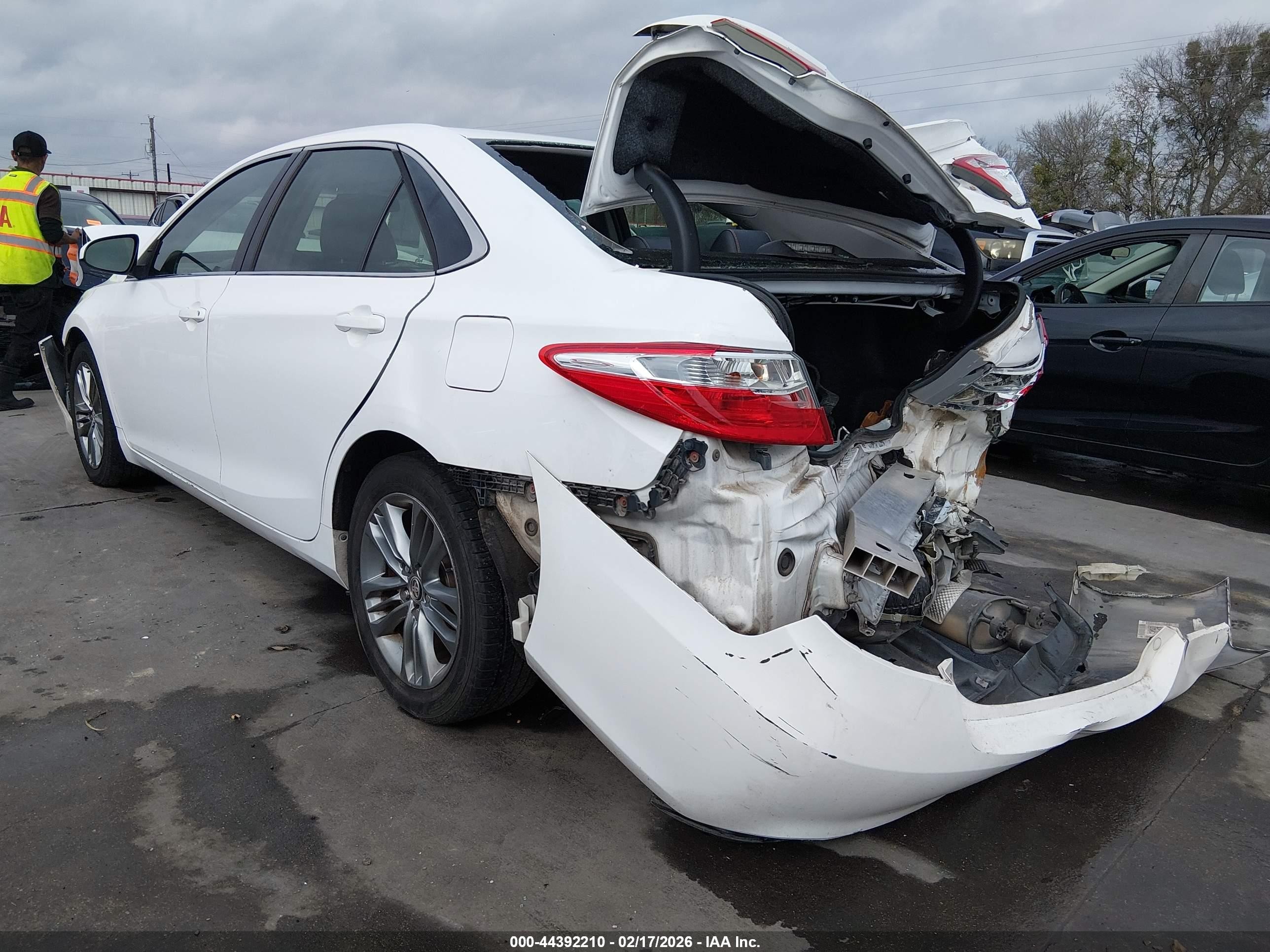 2015 Toyota Camry Se White vin: 4T1BF1FK8FU922485