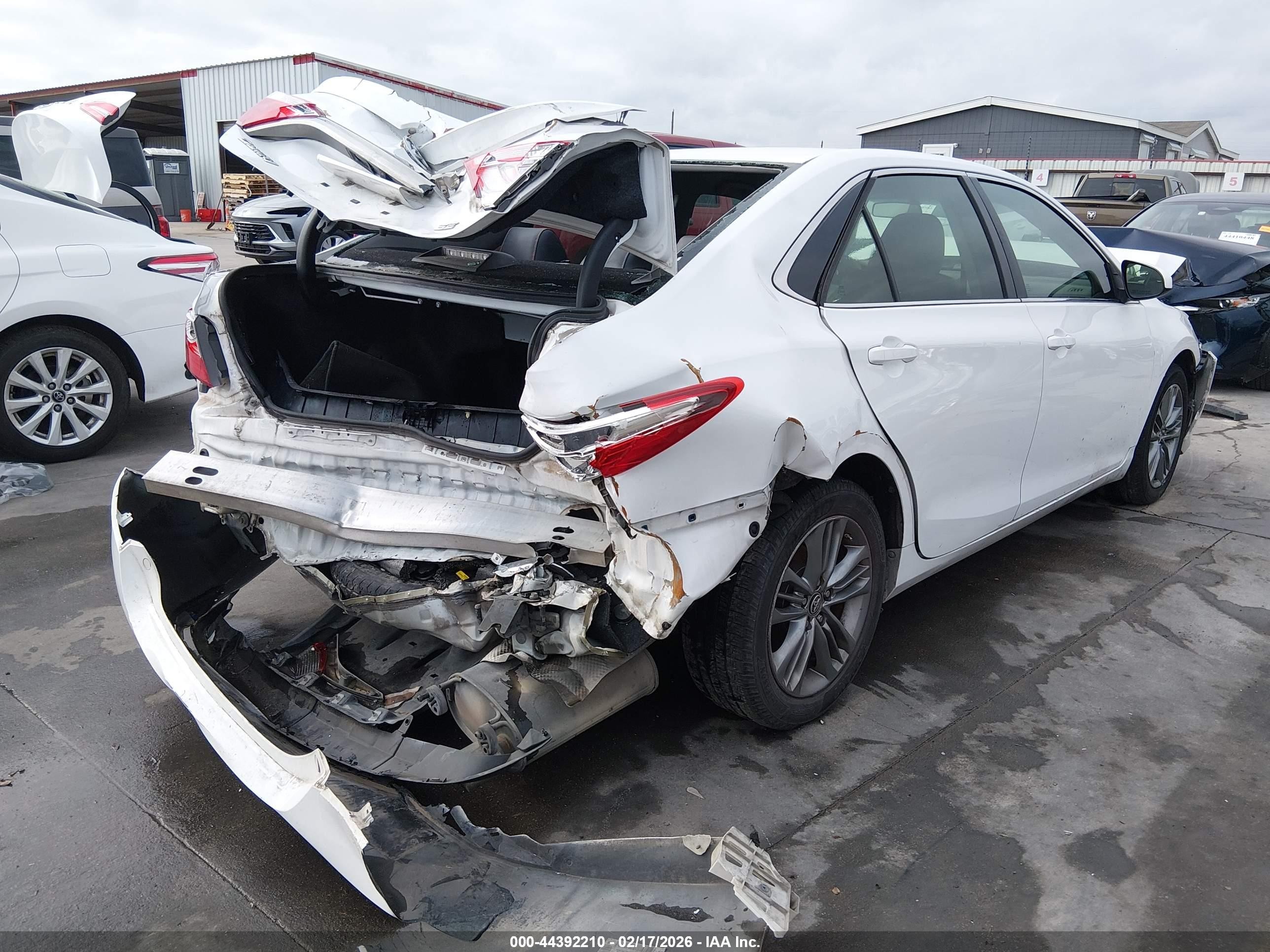 2015 Toyota Camry Se White vin: 4T1BF1FK8FU922485