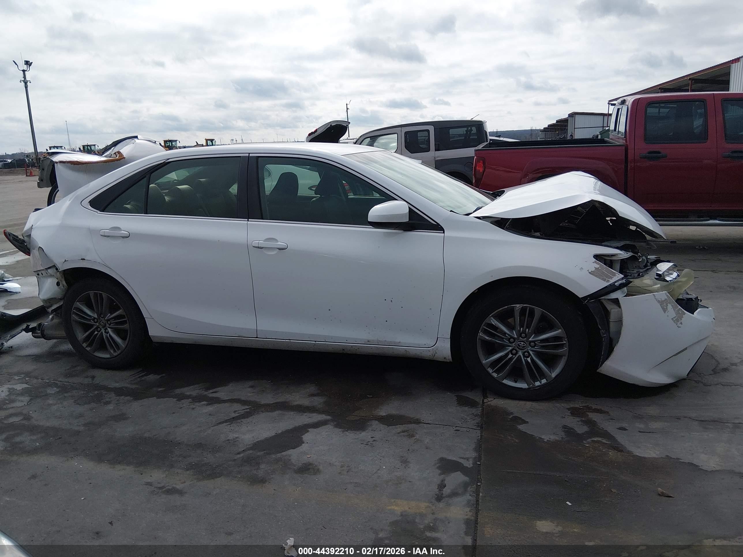 2015 Toyota Camry Se White vin: 4T1BF1FK8FU922485