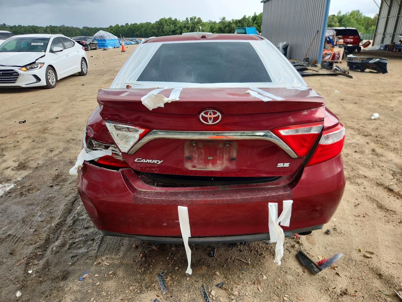 2015 Toyota Camry Se Burgundy vin: 4T1BF1FK8FU926343