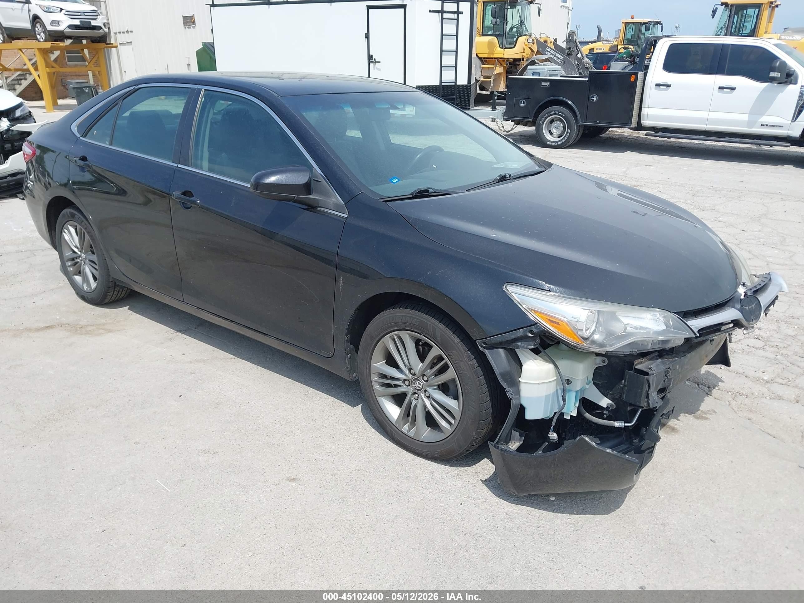 2015 Toyota Camry Se Black vin: 4T1BF1FK8FU938492