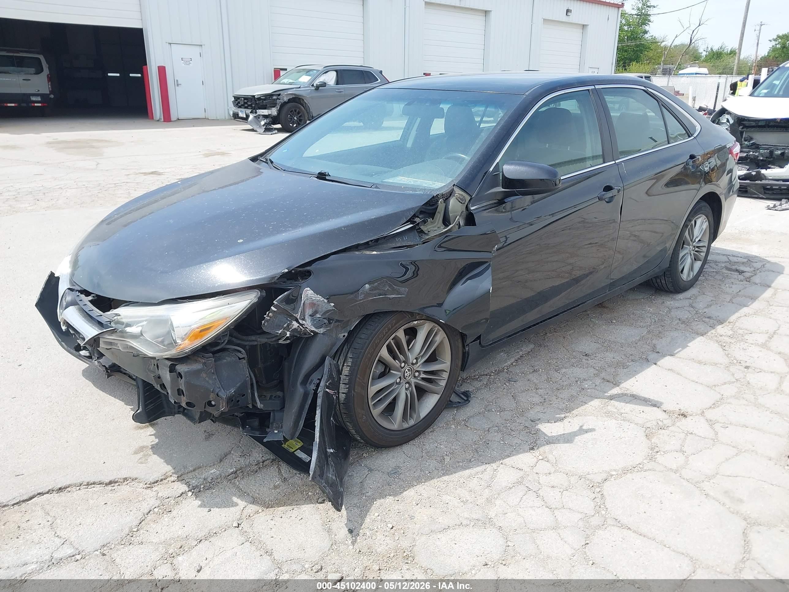 2015 Toyota Camry Se Black vin: 4T1BF1FK8FU938492