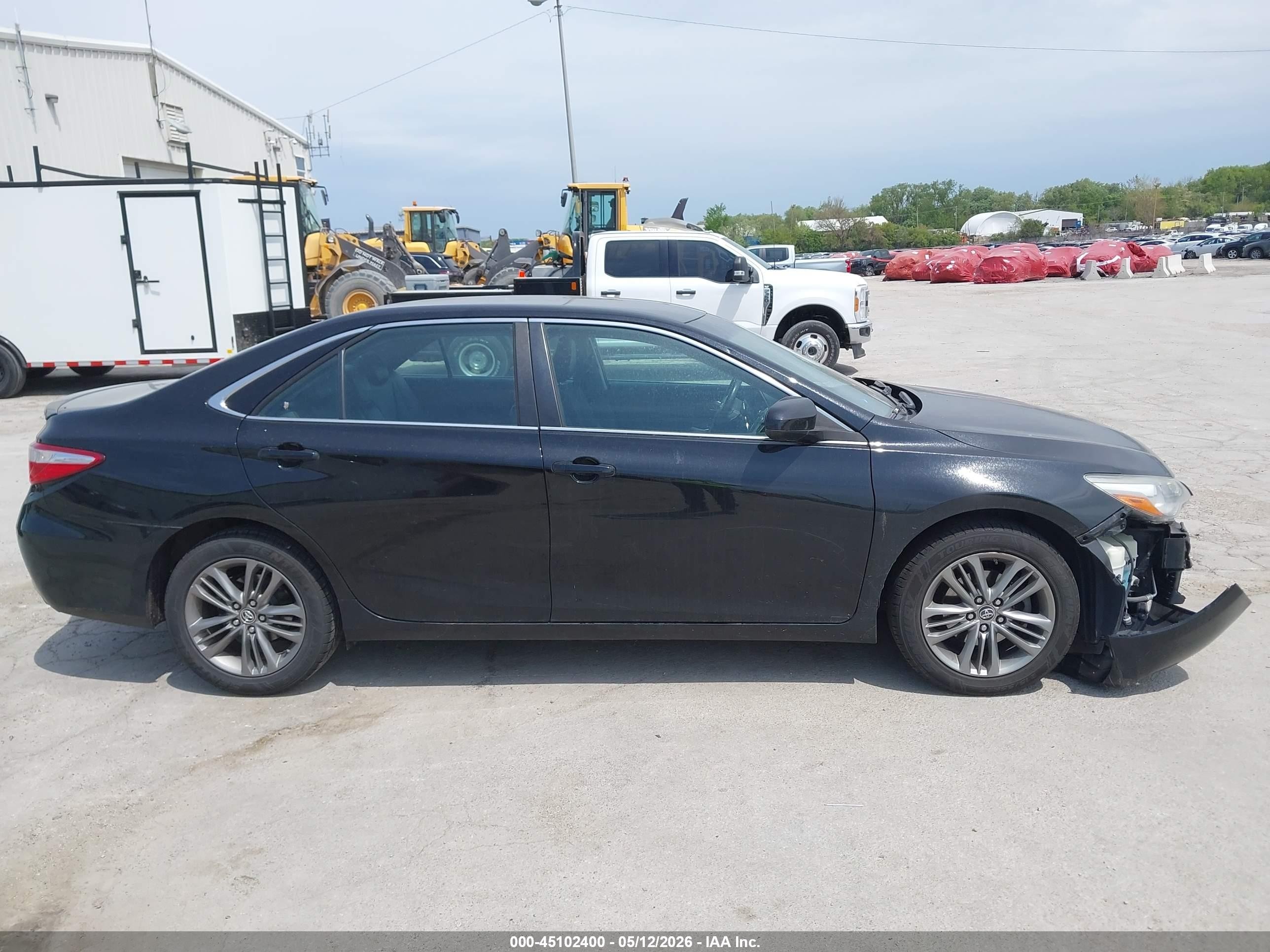 2015 Toyota Camry Se Black vin: 4T1BF1FK8FU938492
