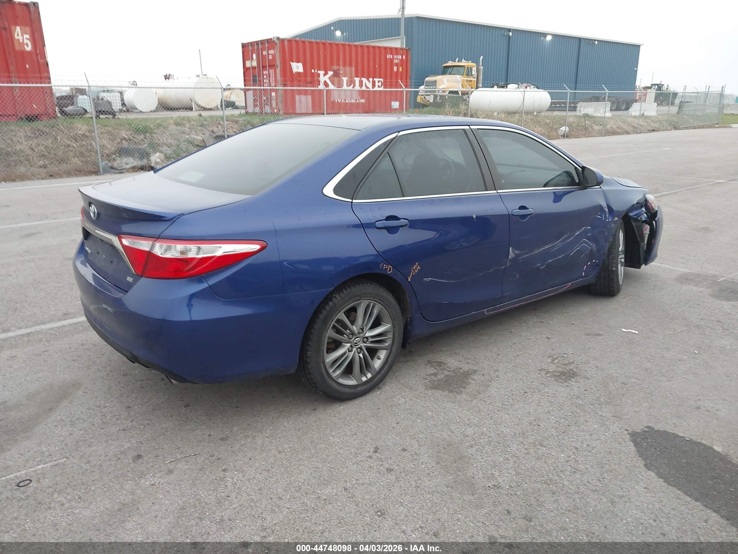 2015 Toyota Camry Se Синий vin: 4T1BF1FK8FU965854
