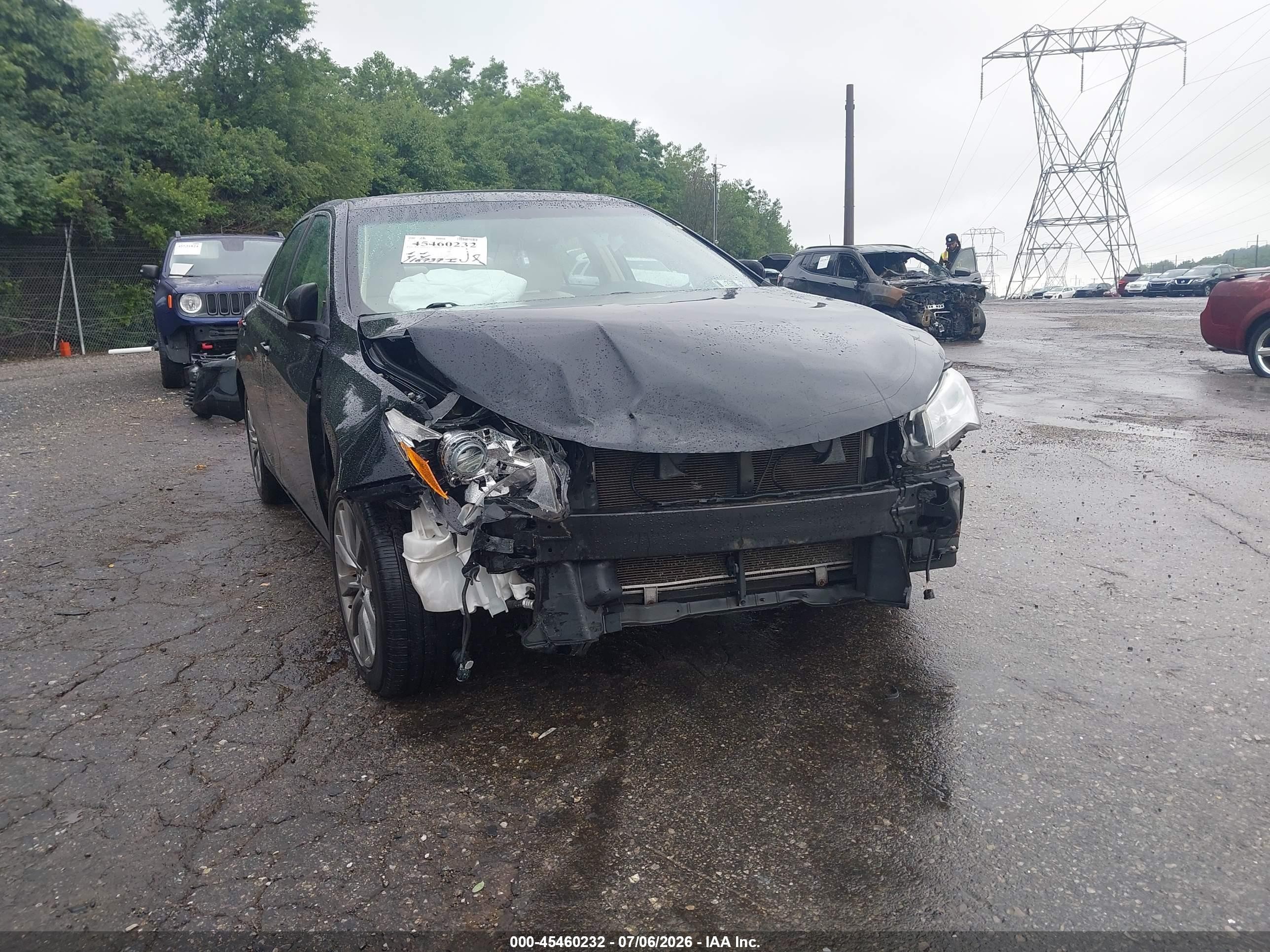 2015 Toyota Camry Le/xle/se/xse Черный vin: 4T1BF1FK8FU966616