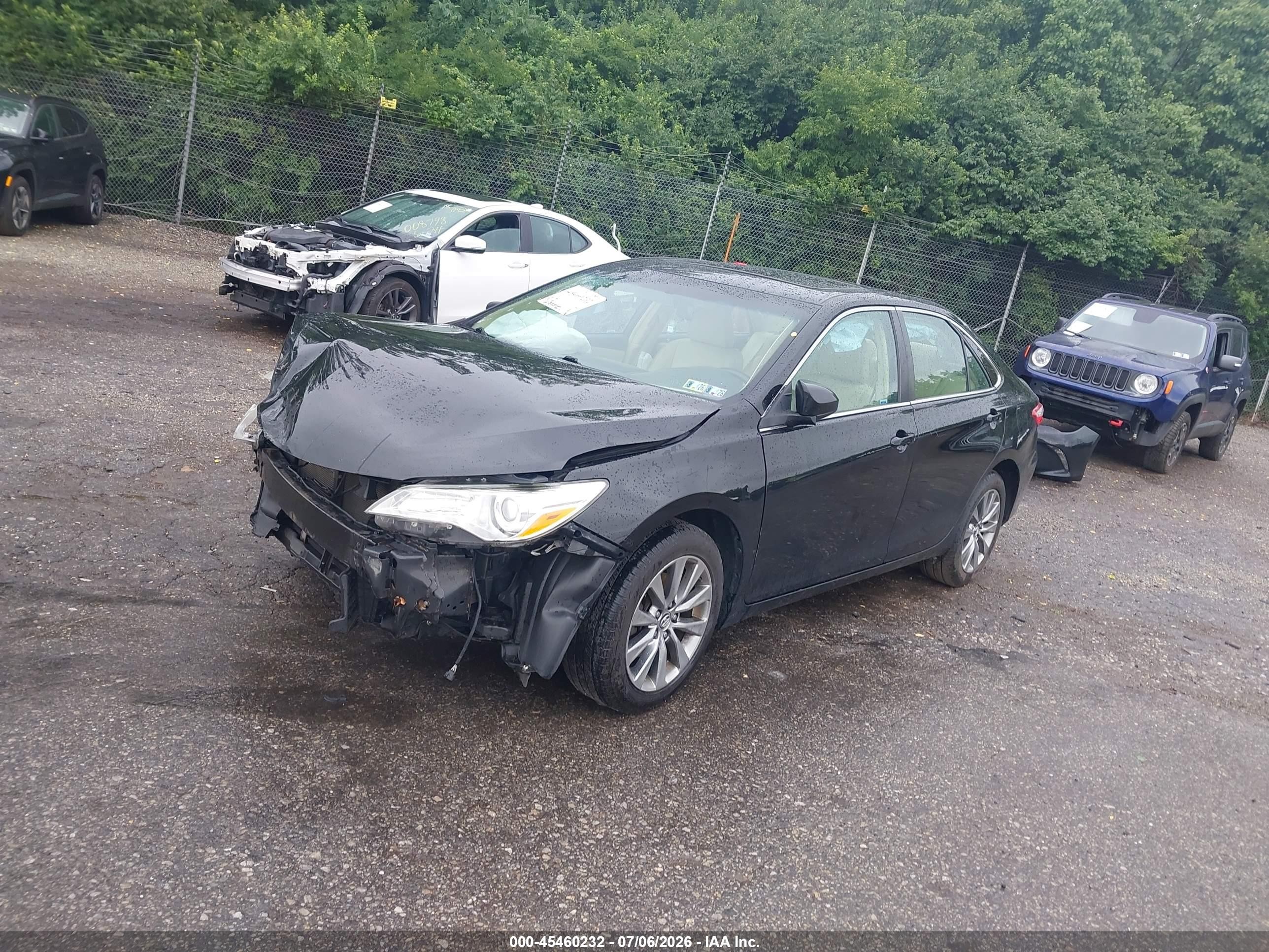 2015 Toyota Camry Le/xle/se/xse Черный vin: 4T1BF1FK8FU966616