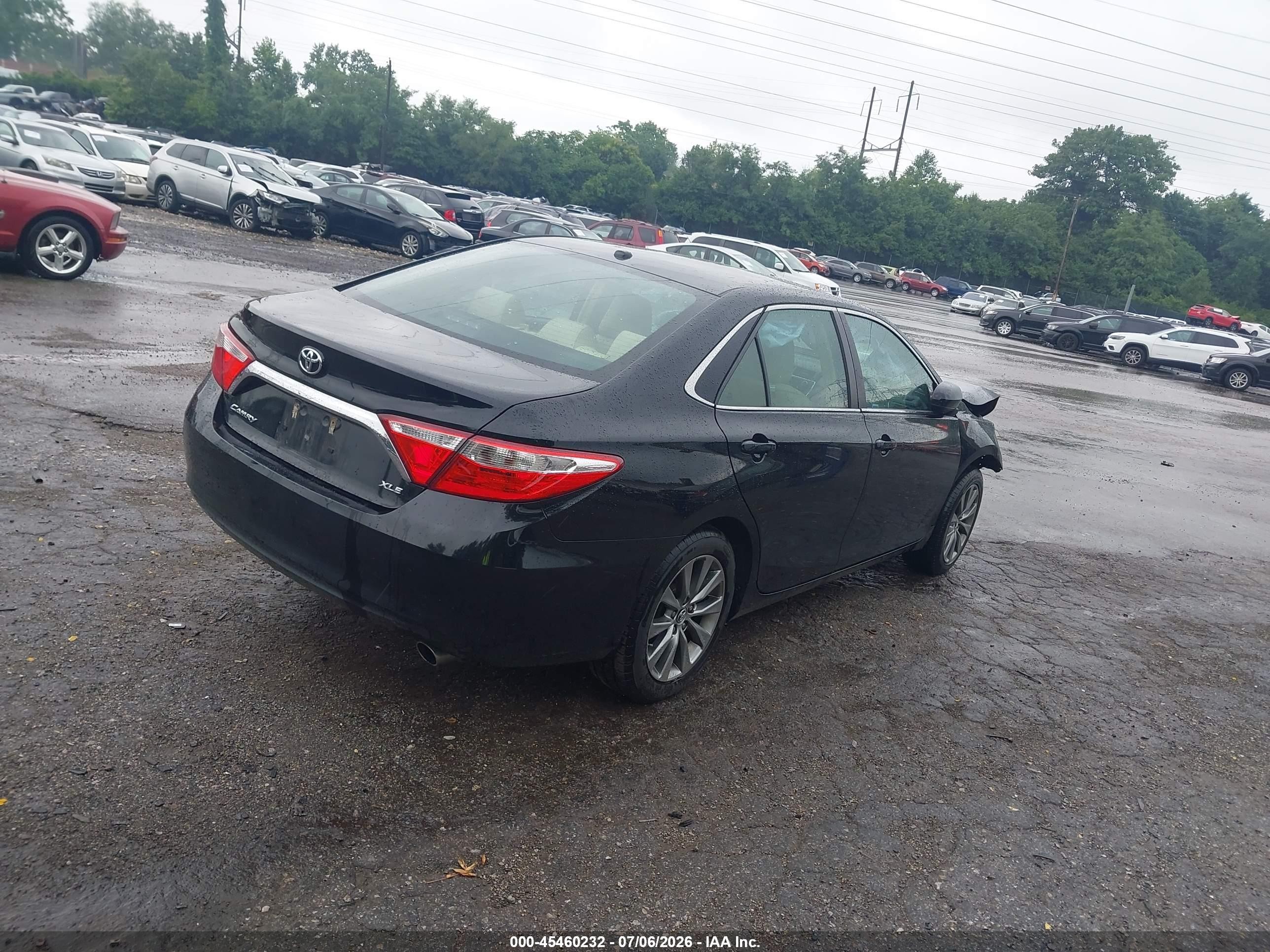 2015 Toyota Camry Le/xle/se/xse Черный vin: 4T1BF1FK8FU966616