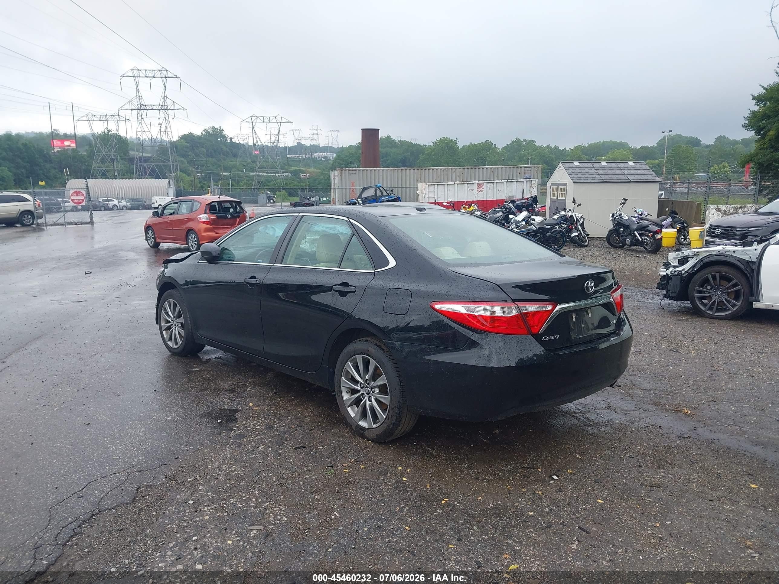 2015 Toyota Camry Le/xle/se/xse Черный vin: 4T1BF1FK8FU966616