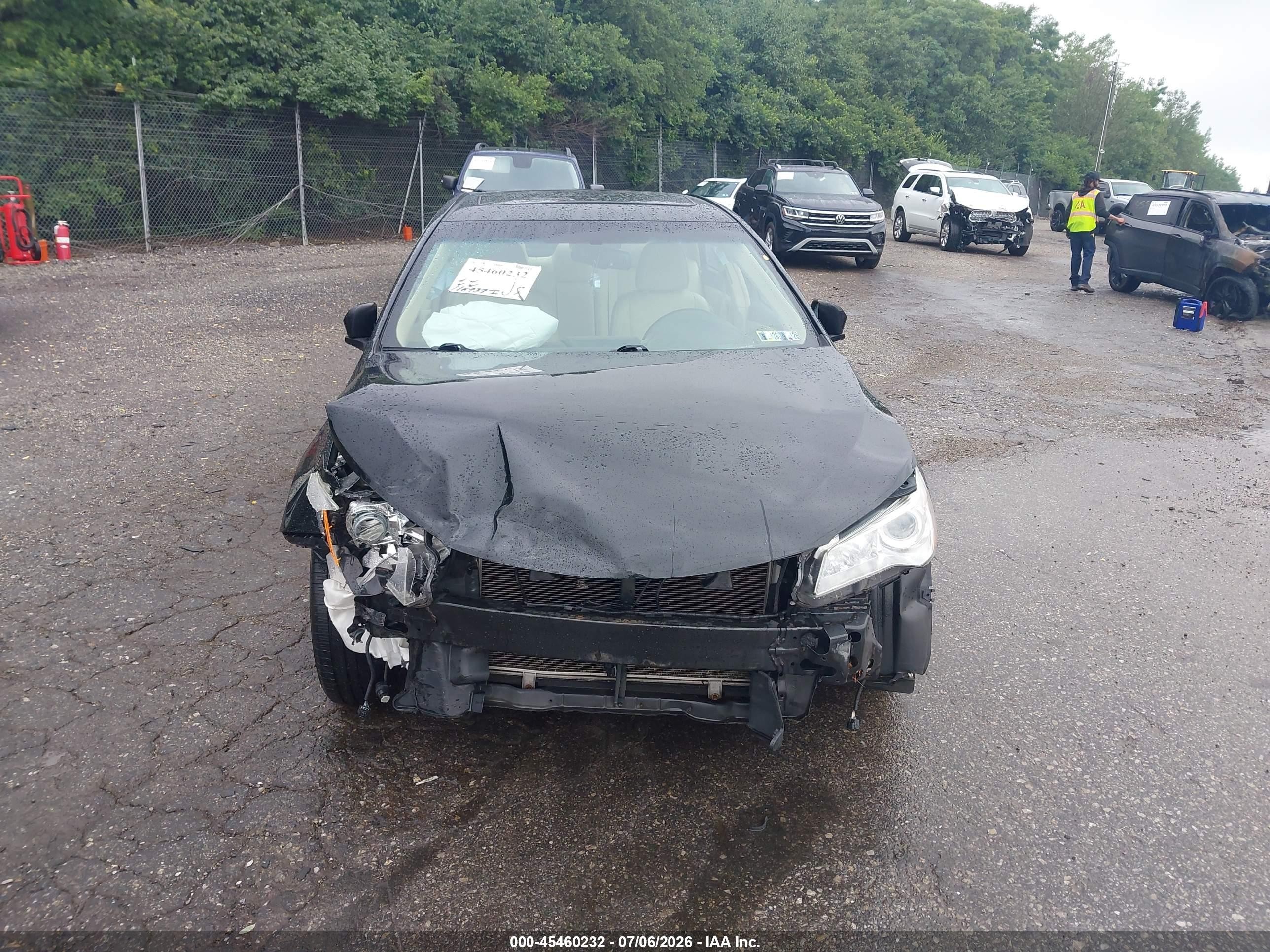 2015 Toyota Camry Le/xle/se/xse Черный vin: 4T1BF1FK8FU966616