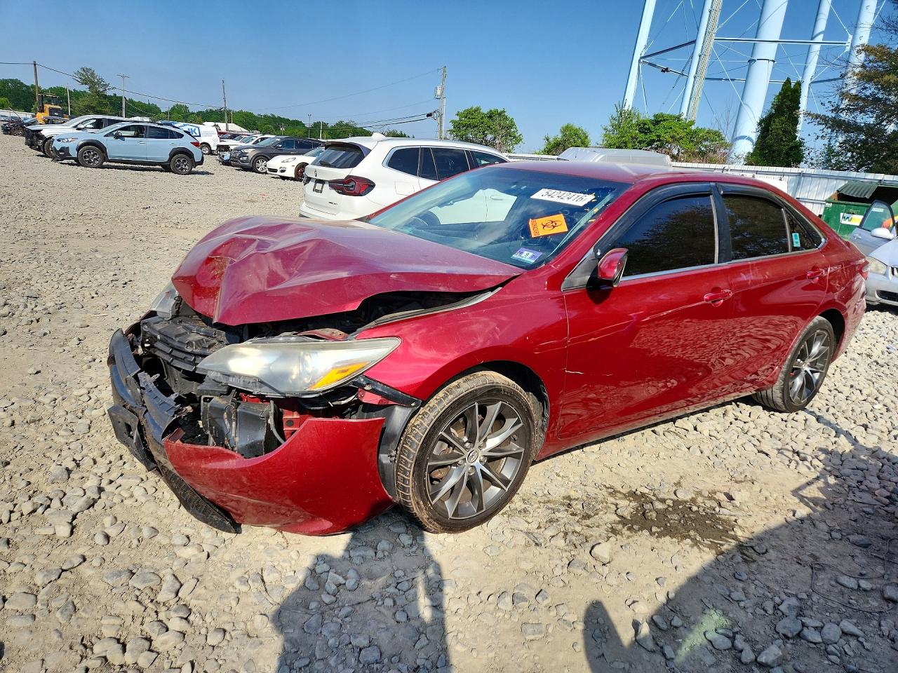 2015 Toyota Camry Xse Burgundy vin: 4T1BF1FK8FU983688