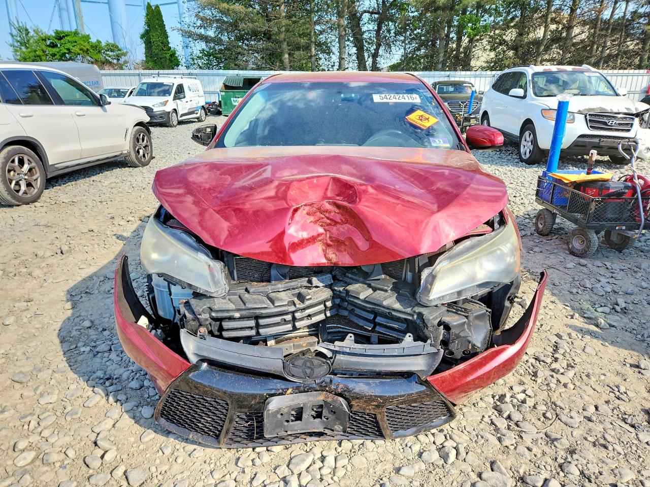 2015 Toyota Camry Xse Burgundy vin: 4T1BF1FK8FU983688