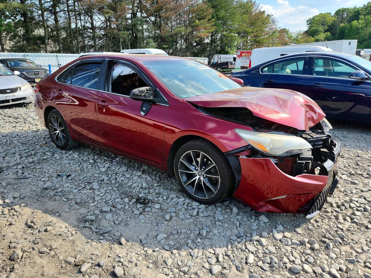 2015 Toyota Camry Xse Burgundy vin: 4T1BF1FK8FU983688