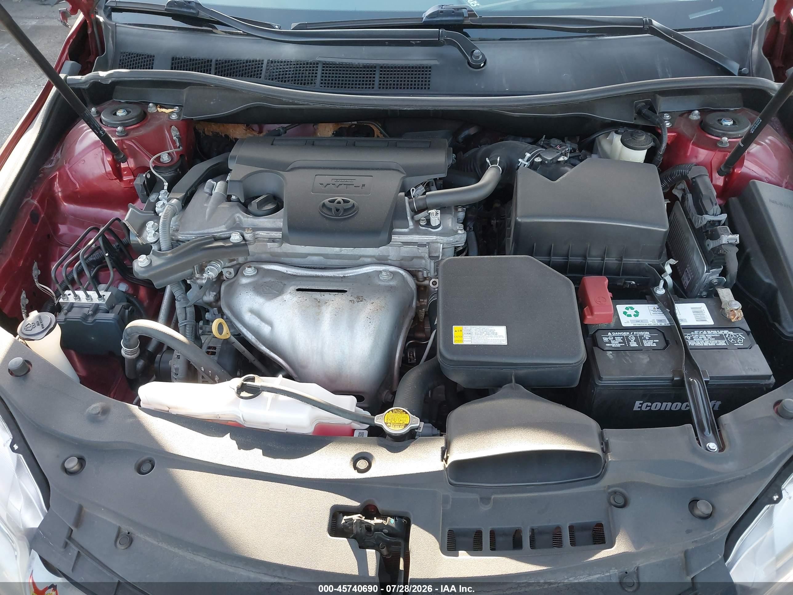 2015 Toyota Camry Se Red vin: 4T1BF1FK8FU985750