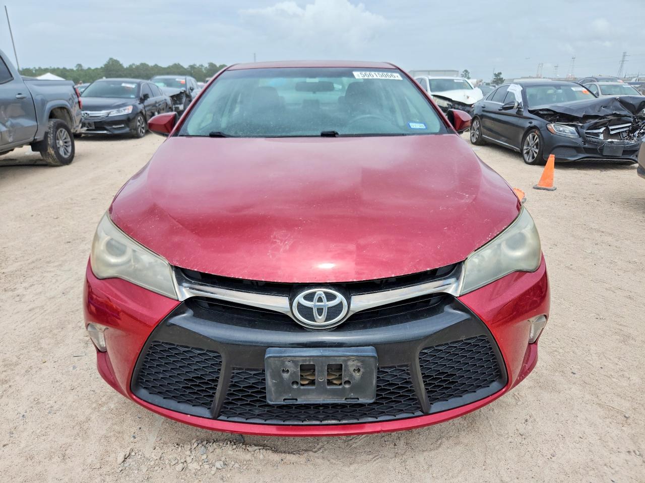 2015 Toyota Camry Se Red vin: 4T1BF1FK8FU987675