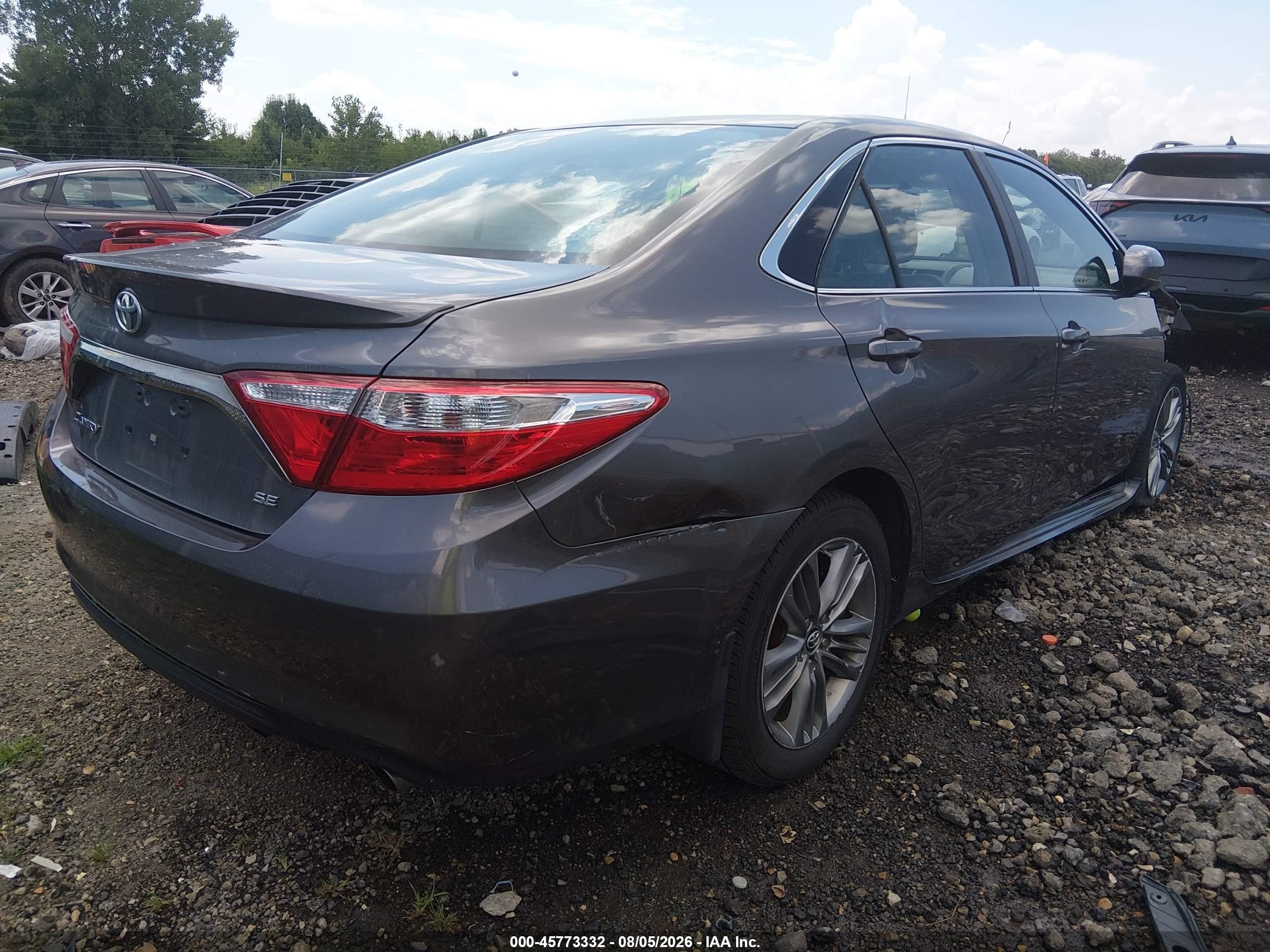 2016 Toyota Camry Se Серый vin: 4T1BF1FK8GU210513