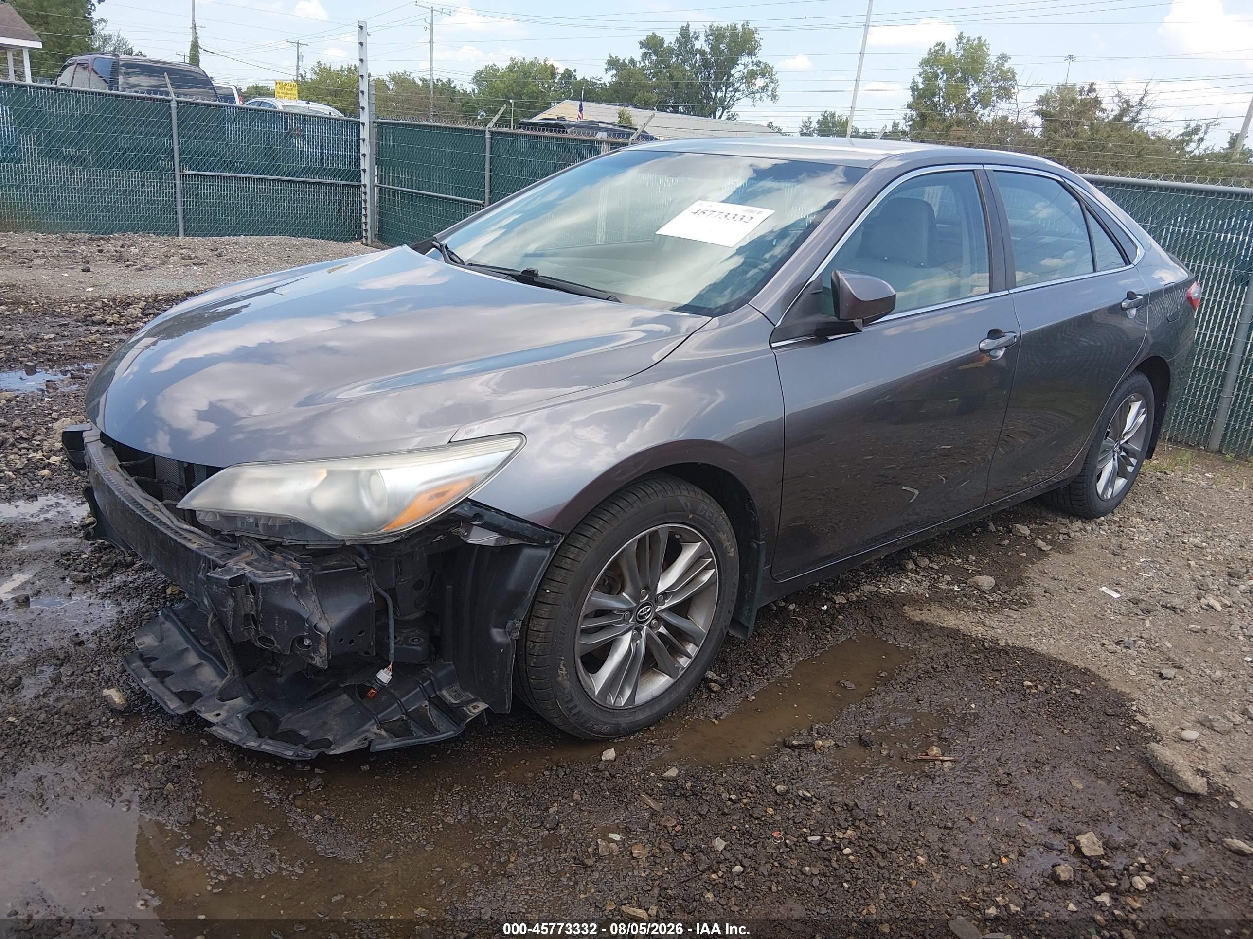 2016 Toyota Camry Se Серый vin: 4T1BF1FK8GU210513