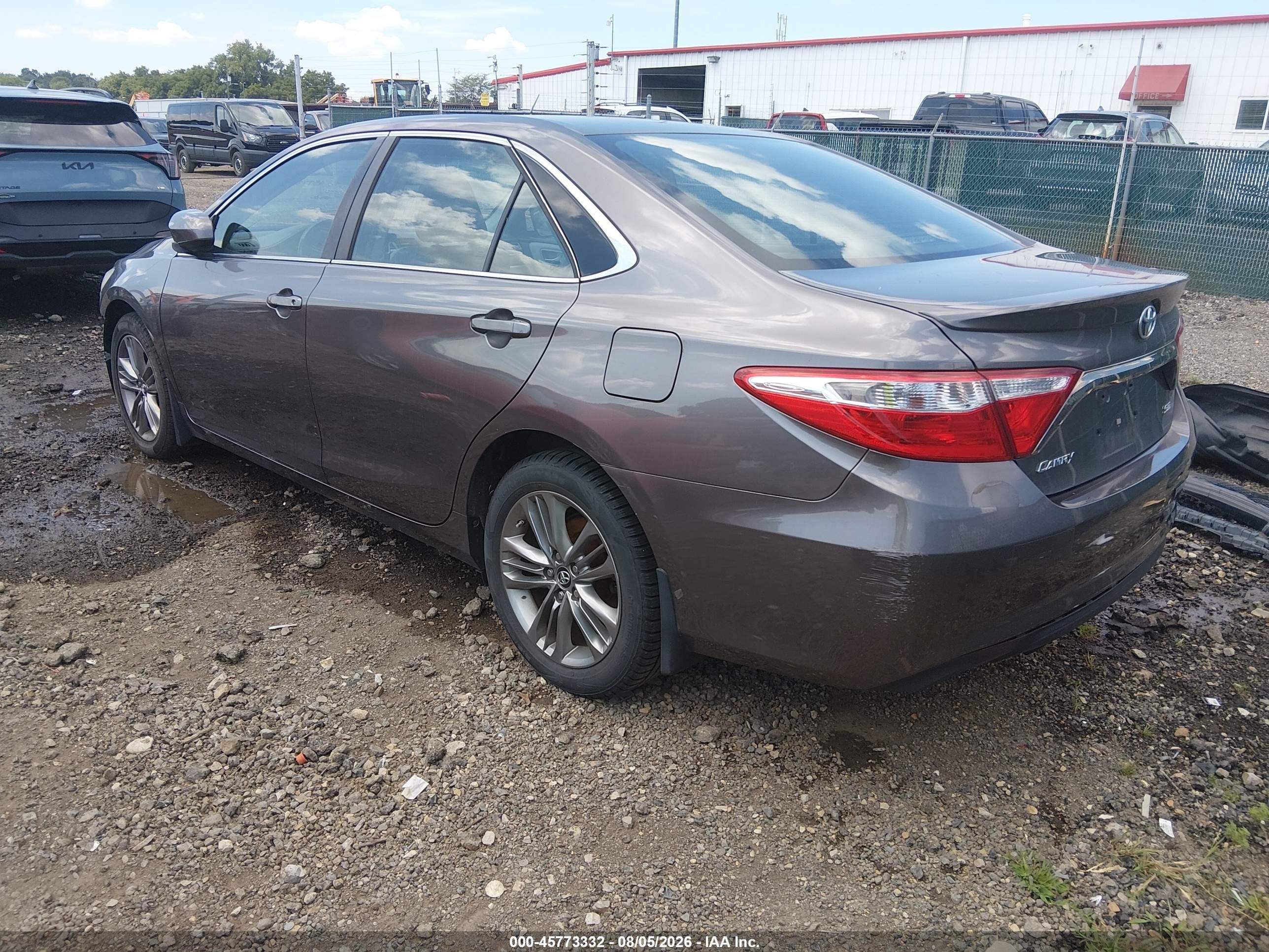 2016 Toyota Camry Se Серый vin: 4T1BF1FK8GU210513