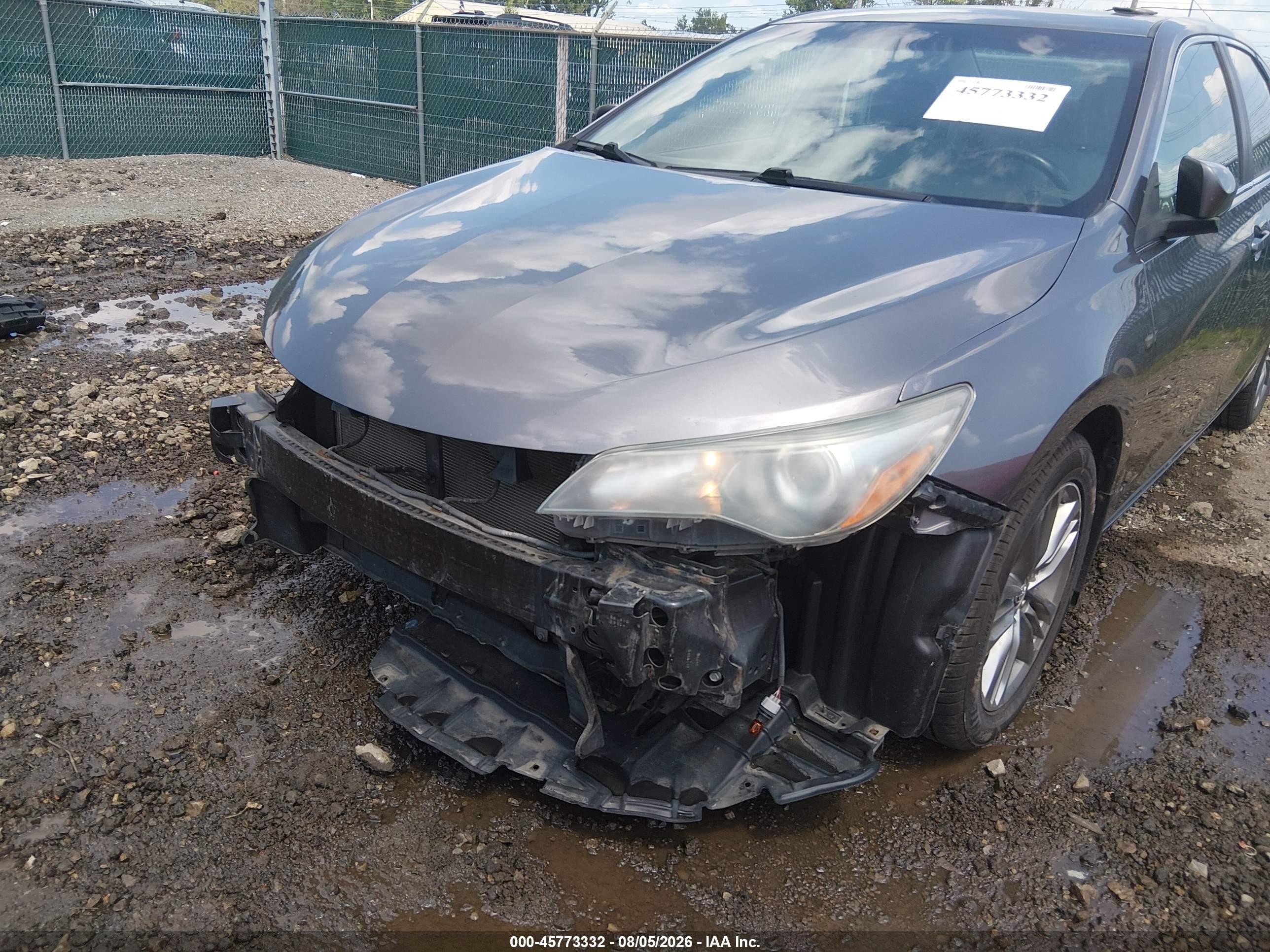 2016 Toyota Camry Se Серый vin: 4T1BF1FK8GU210513