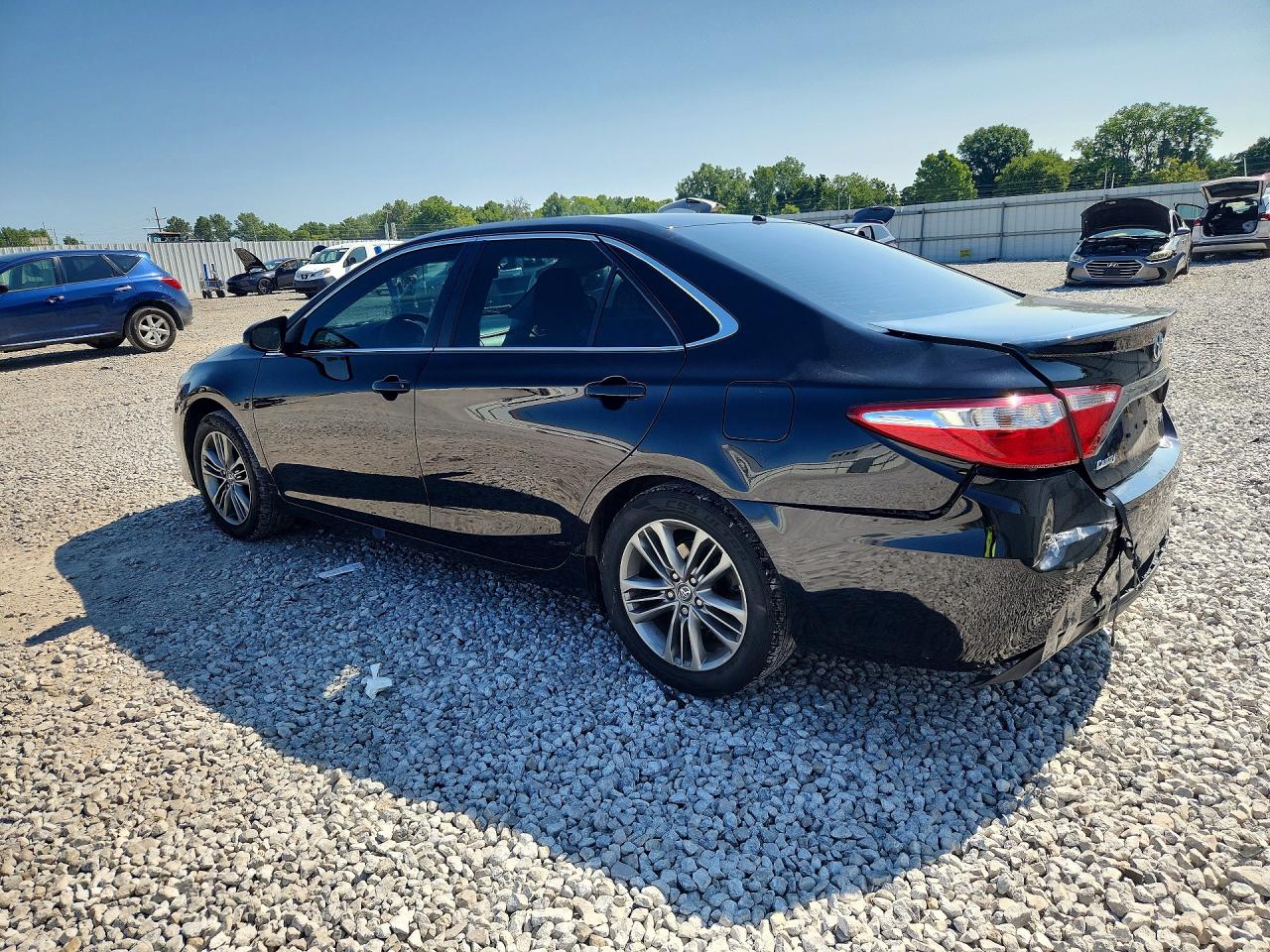 2016 Toyota Camry Se Black vin: 4T1BF1FK8GU546906