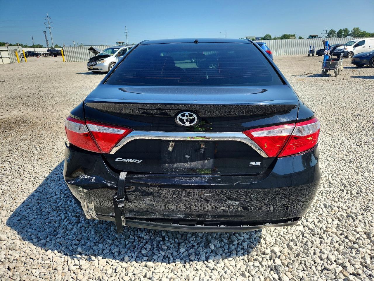 2016 Toyota Camry Se Black vin: 4T1BF1FK8GU546906