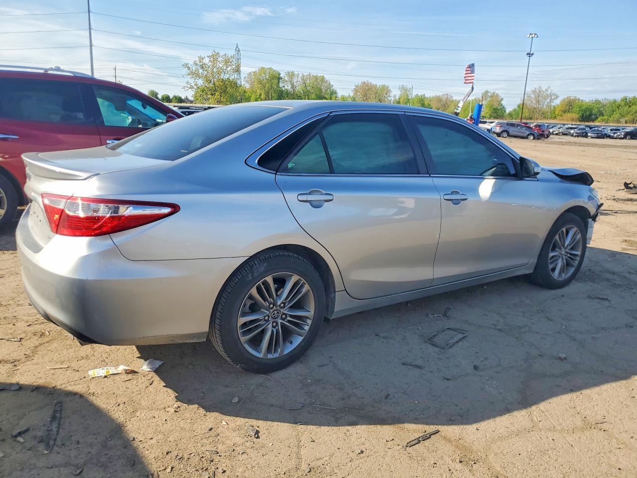 2017 Toyota Camry Se Silver vin: 4T1BF1FK8HU322665