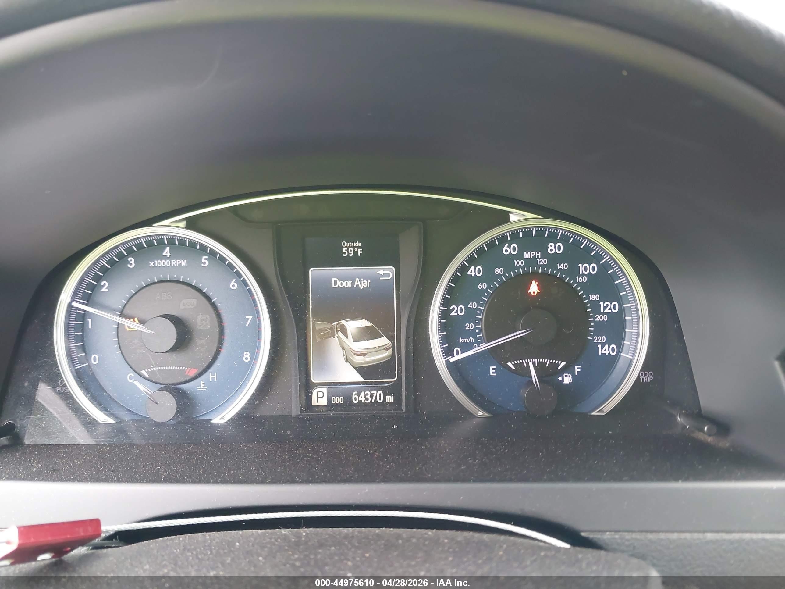 2017 Toyota Camry Le Серый vin: 4T1BF1FK8HU355052