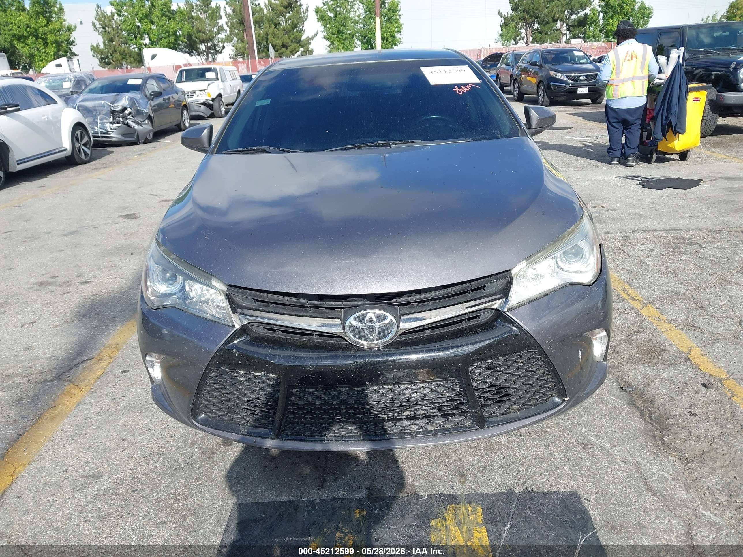 2017 Toyota Camry Se Gray vin: 4T1BF1FK8HU439811