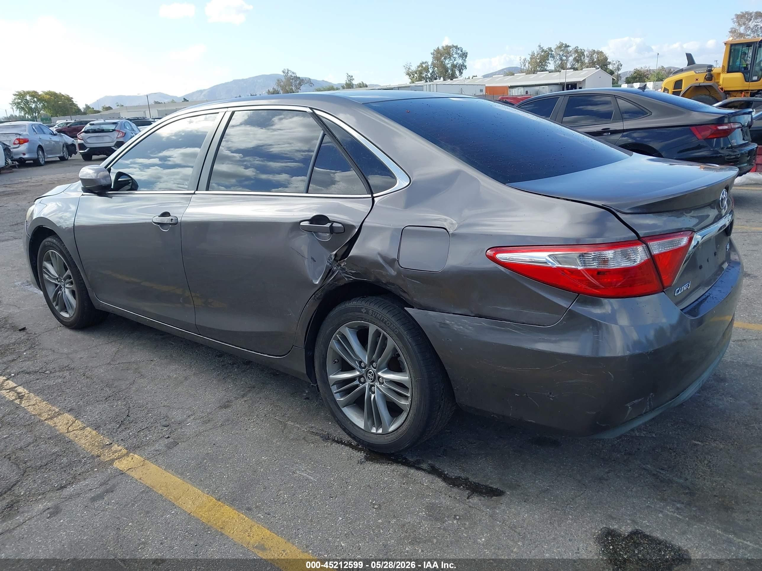 2017 Toyota Camry Se Gray vin: 4T1BF1FK8HU439811