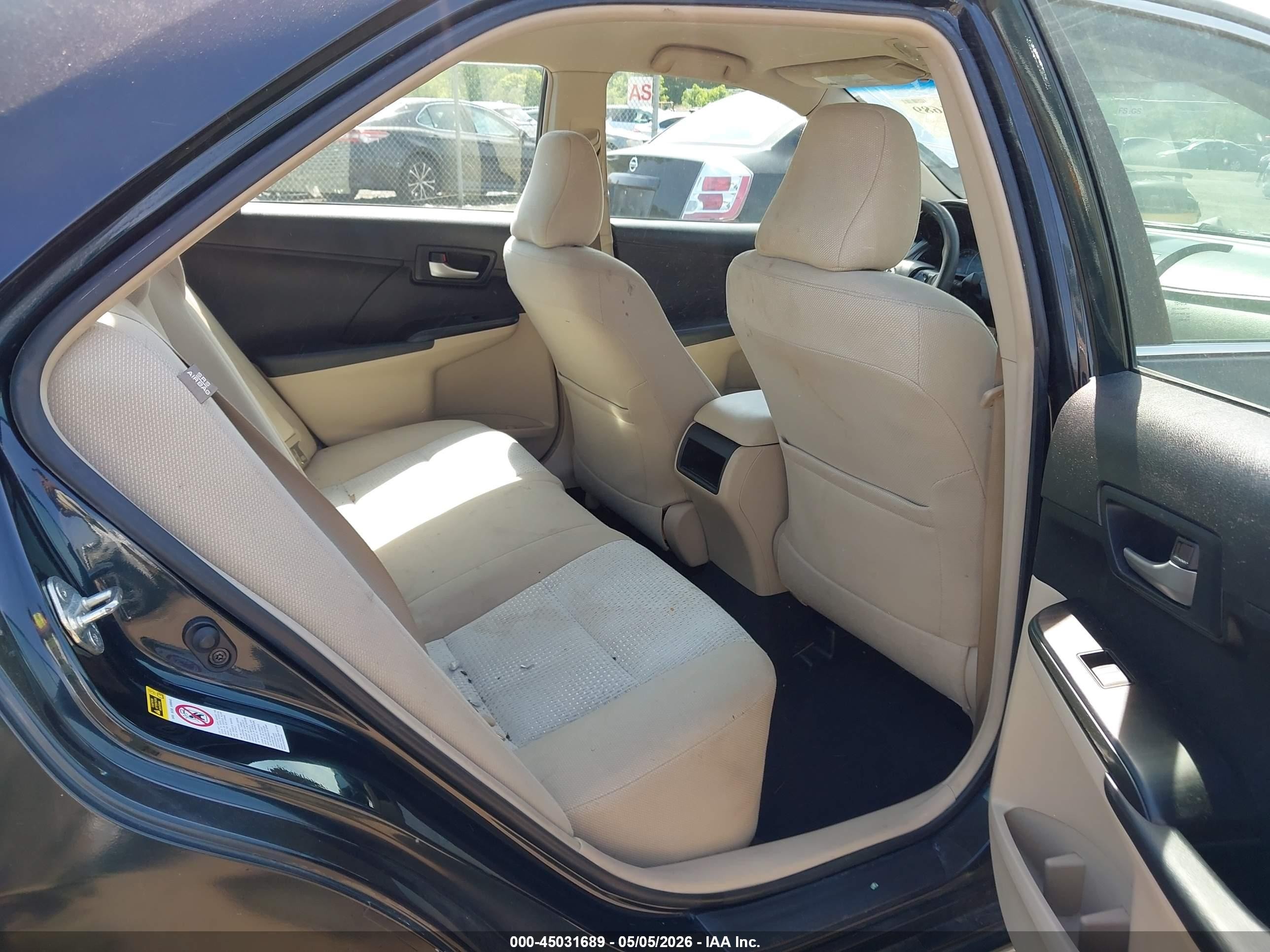 2012 Toyota Camry Le Black vin: 4T1BF1FK9CU005955