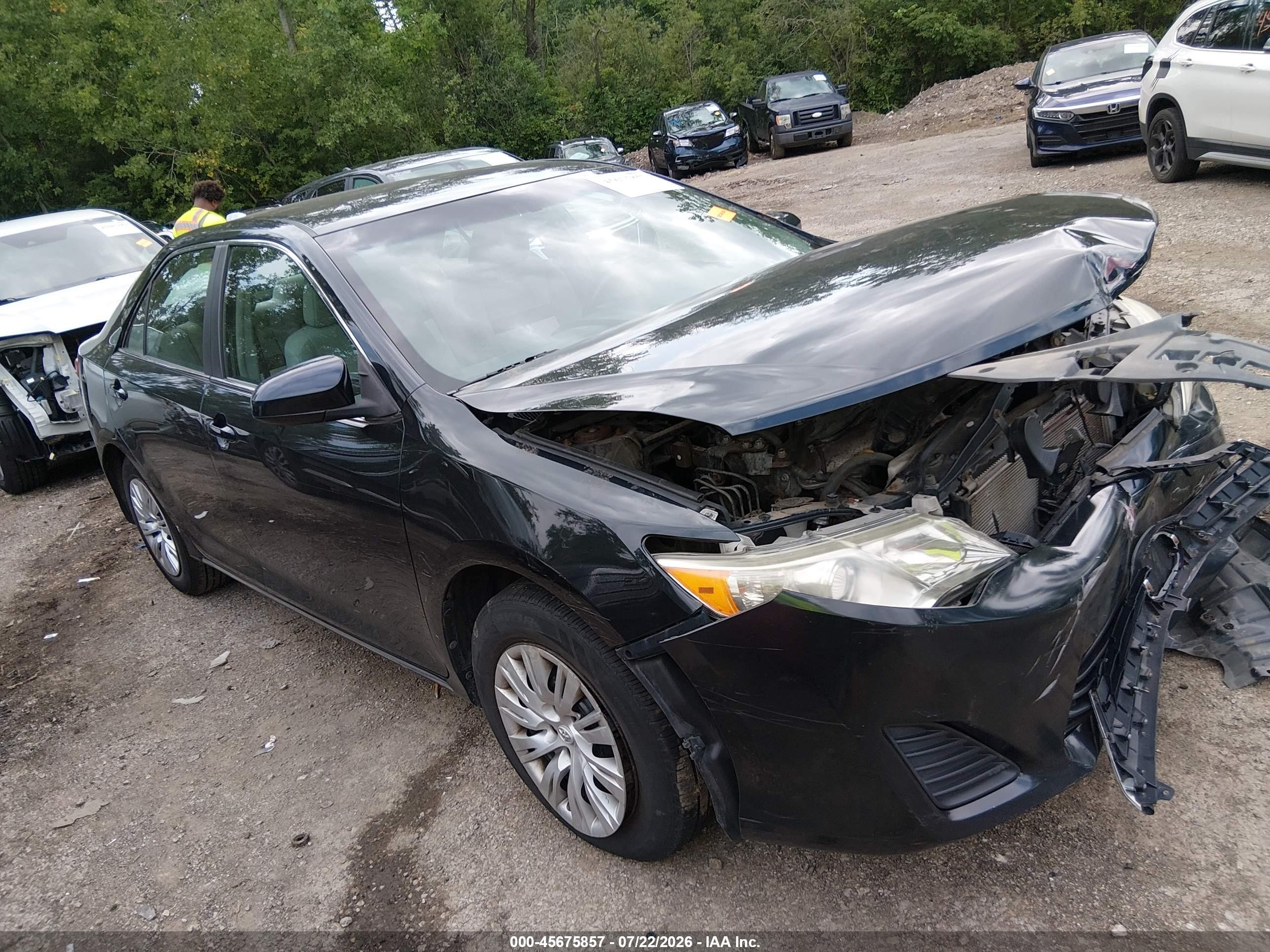 2012 Toyota Camry Le Черный vin: 4T1BF1FK9CU034968