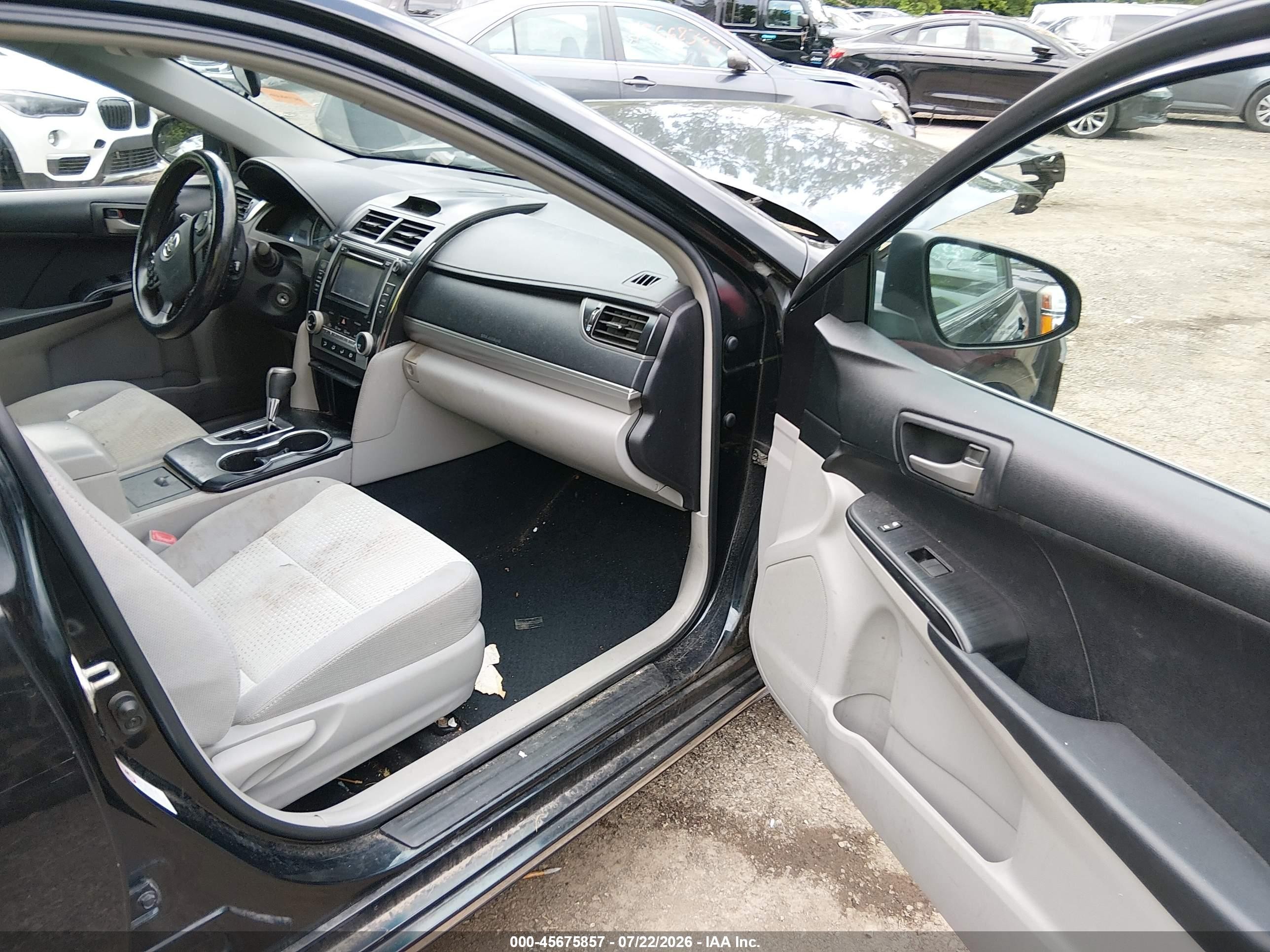 2012 Toyota Camry Le Black vin: 4T1BF1FK9CU034968