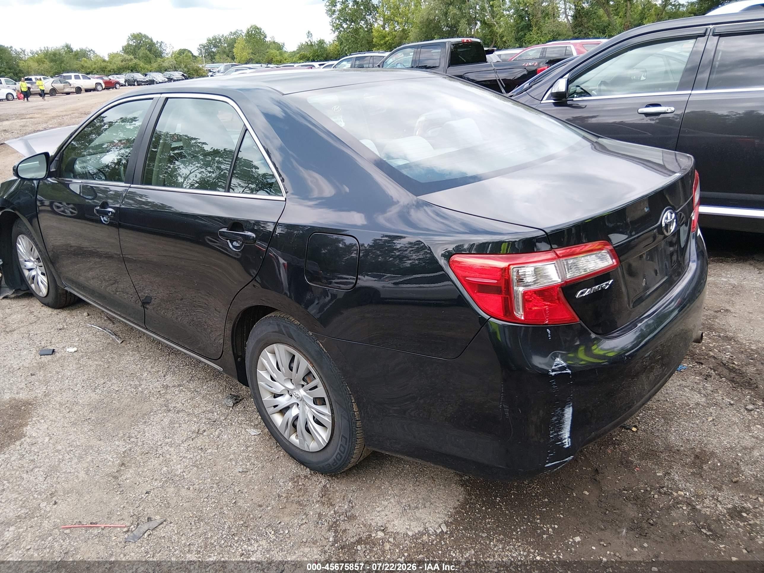 2012 Toyota Camry Le Black vin: 4T1BF1FK9CU034968