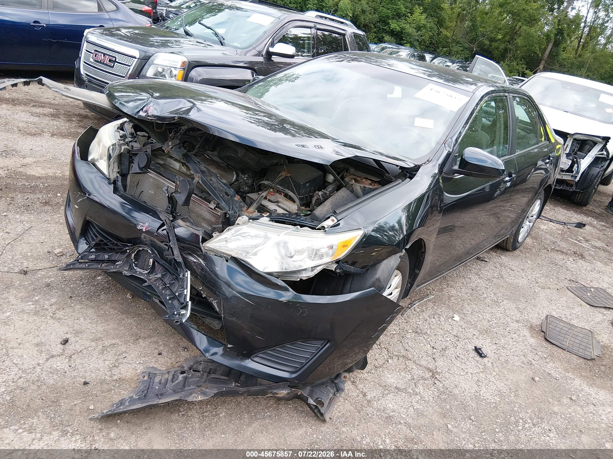 2012 Toyota Camry Le Black vin: 4T1BF1FK9CU034968