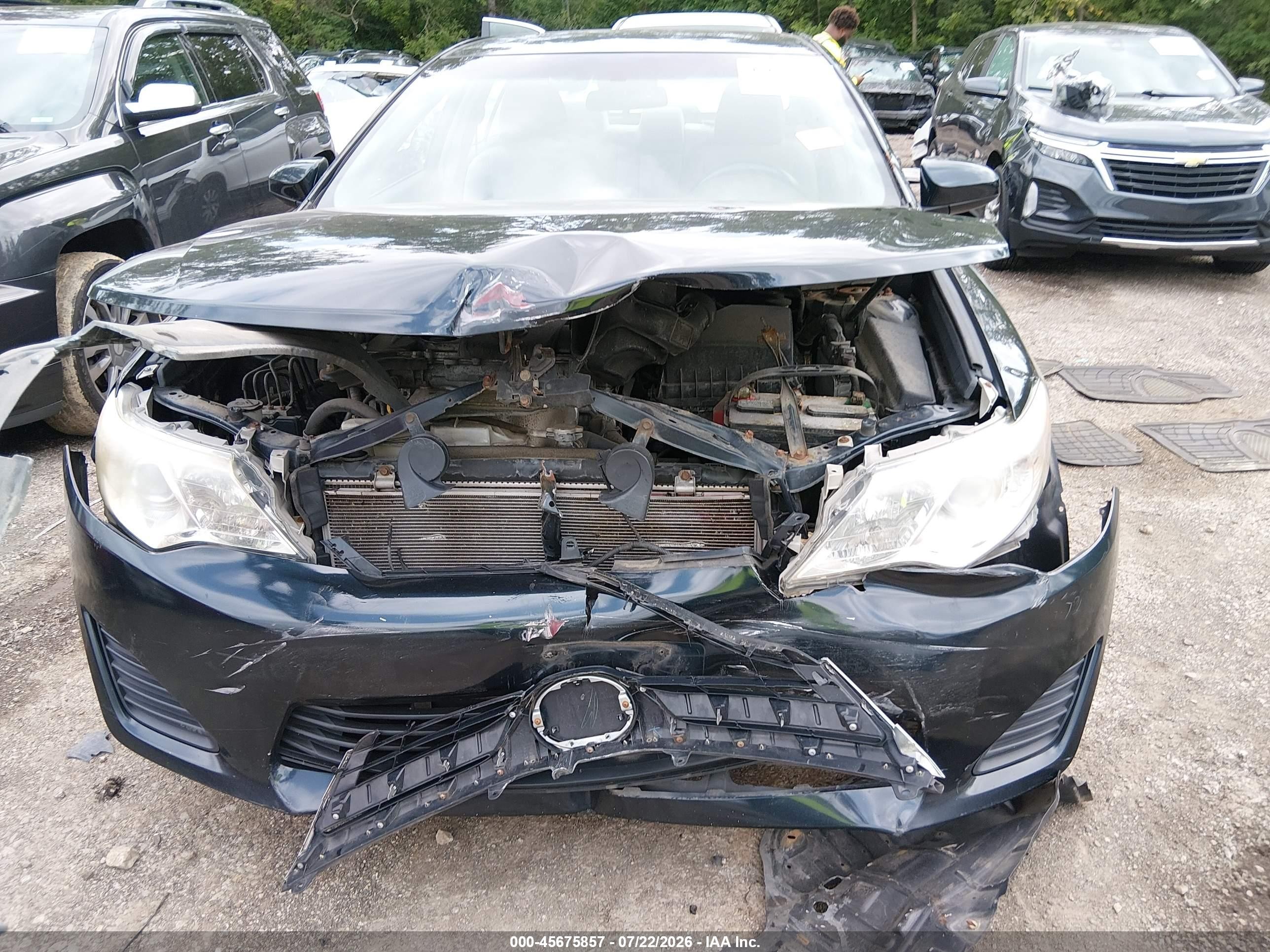 2012 Toyota Camry Le Black vin: 4T1BF1FK9CU034968