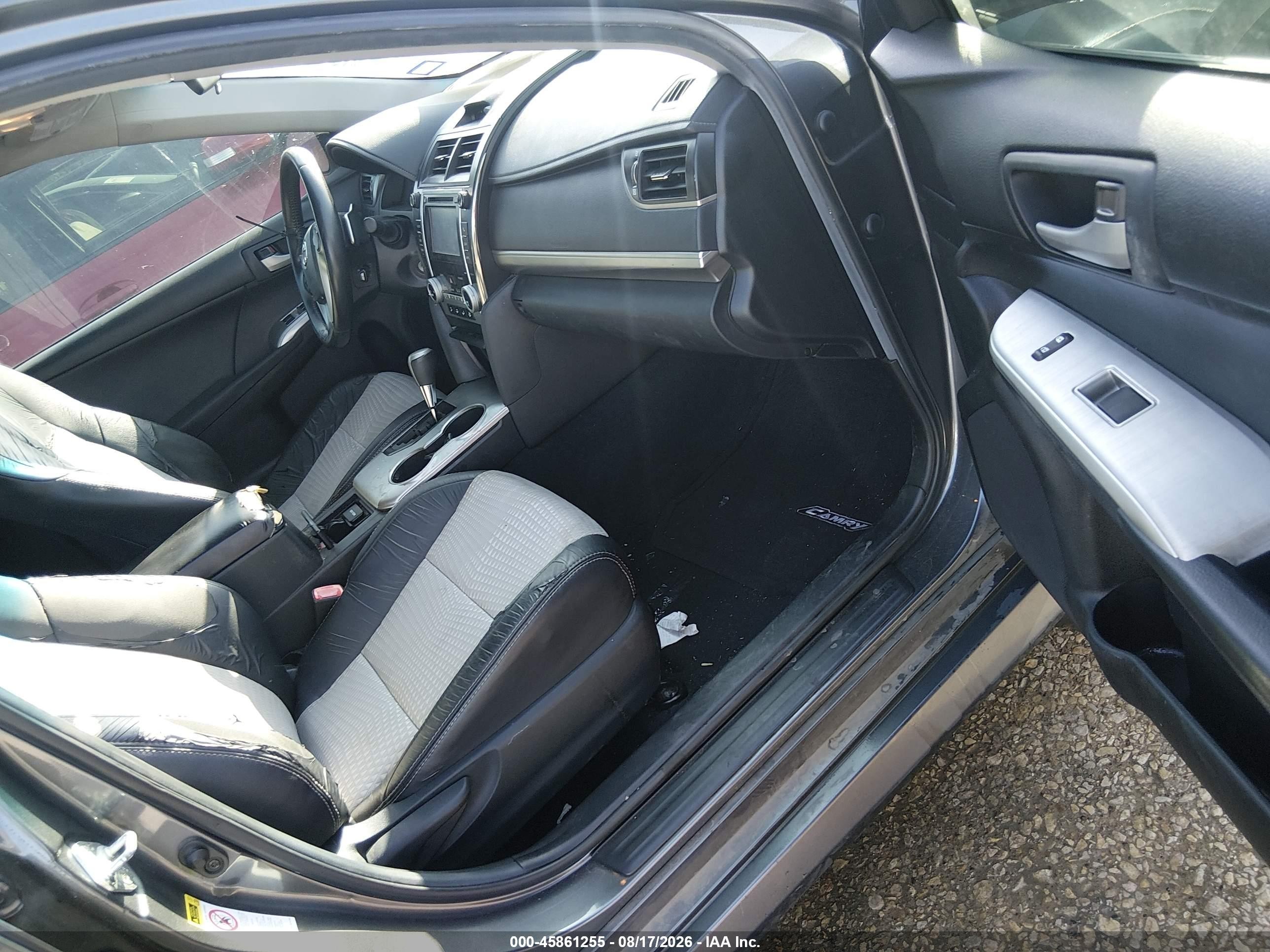 2012 Toyota Camry Se Gray vin: 4T1BF1FK9CU038759