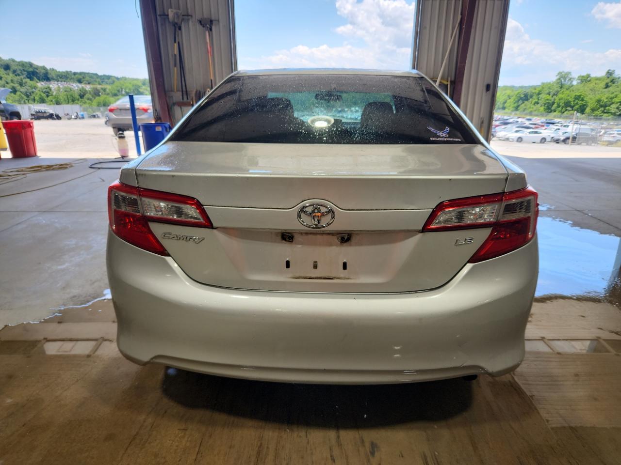 2012 Toyota Camry Le Silver vin: 4T1BF1FK9CU043301 Damage: Deck Lid, Dent(S) W/ Paint Dmg, 3 To 4 Inches