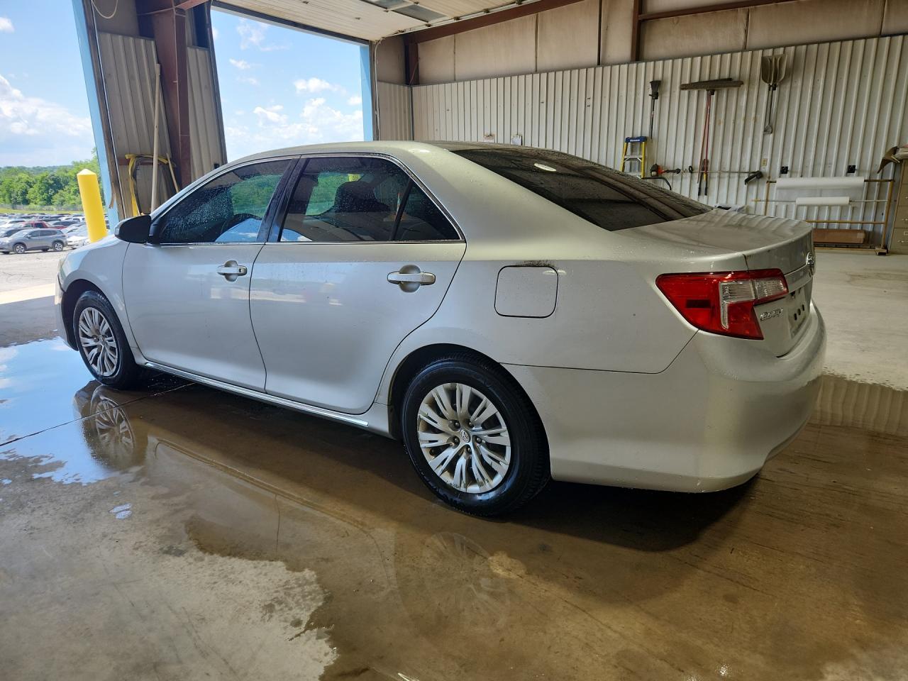 2012 Toyota Camry Le Silver vin: 4T1BF1FK9CU043301 Damage: Left Rear Door, Dent(S) W/ Paint Dmg, 2 To 3 Inches