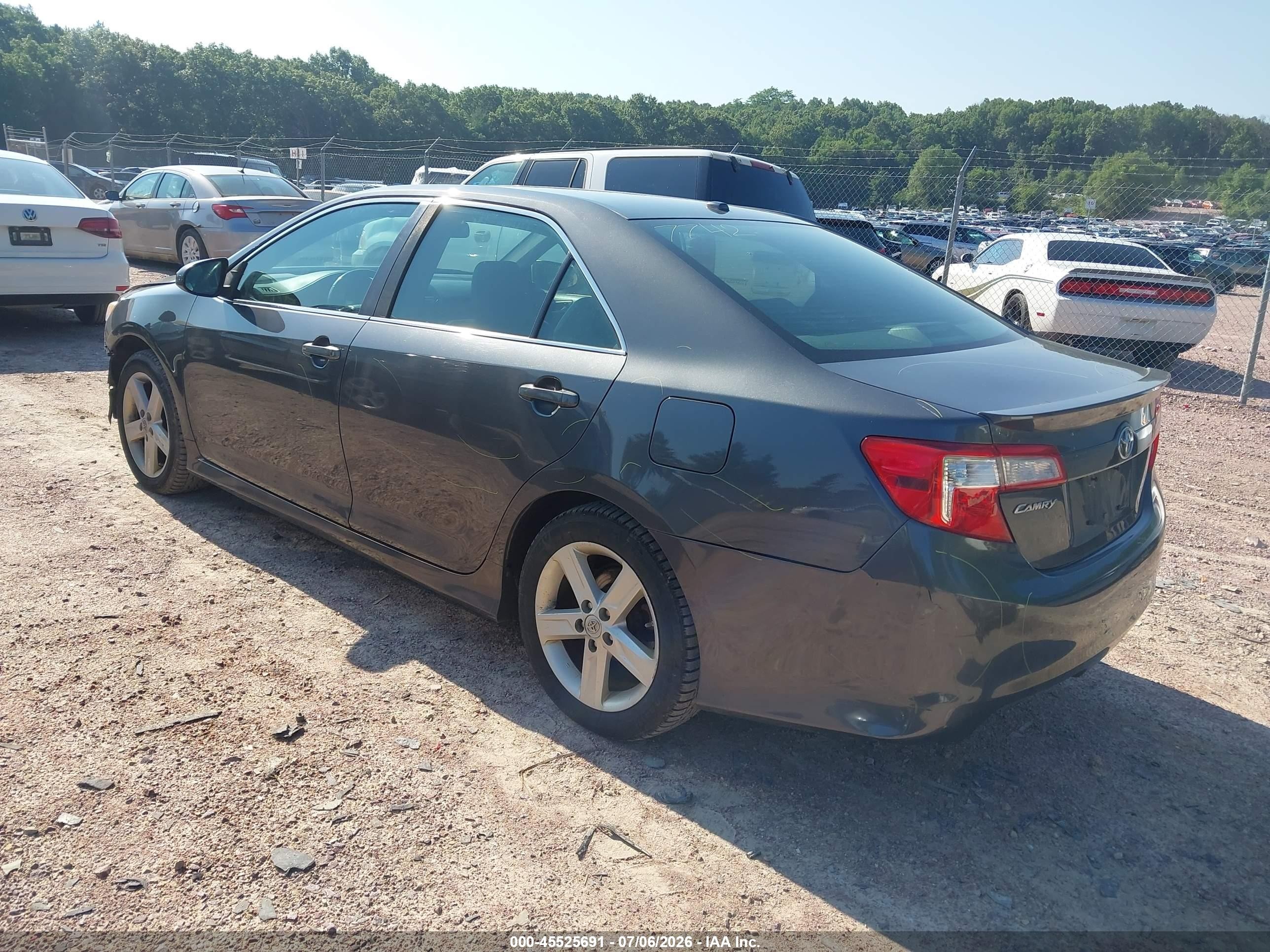 2012 Toyota Camry Se Gray vin: 4T1BF1FK9CU053133