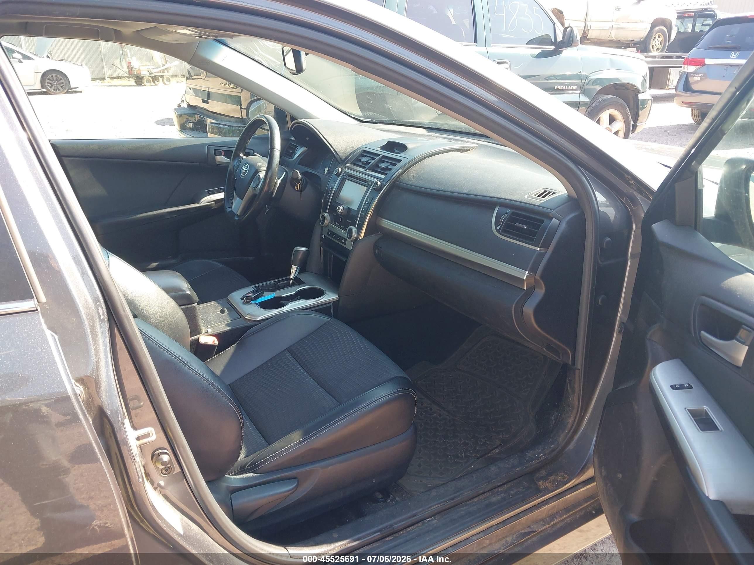 2012 Toyota Camry Se Gray vin: 4T1BF1FK9CU053133
