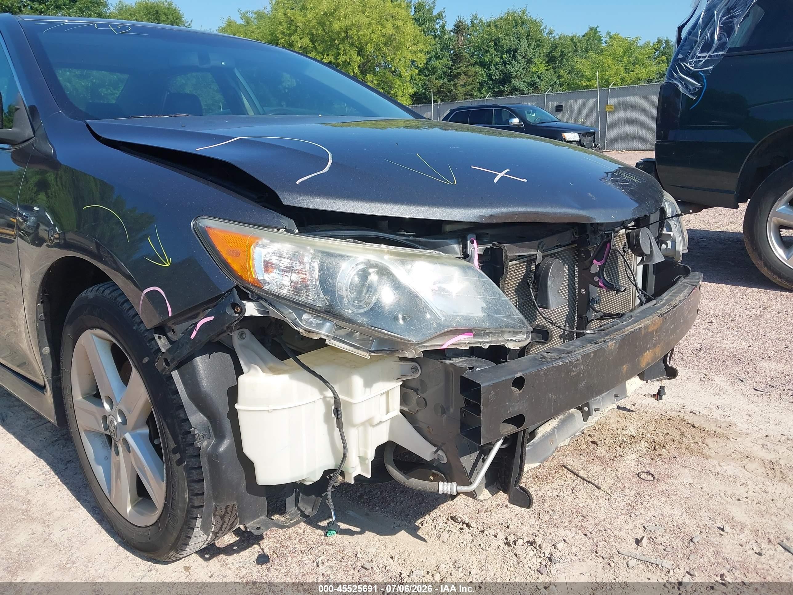 2012 Toyota Camry Se Gray vin: 4T1BF1FK9CU053133