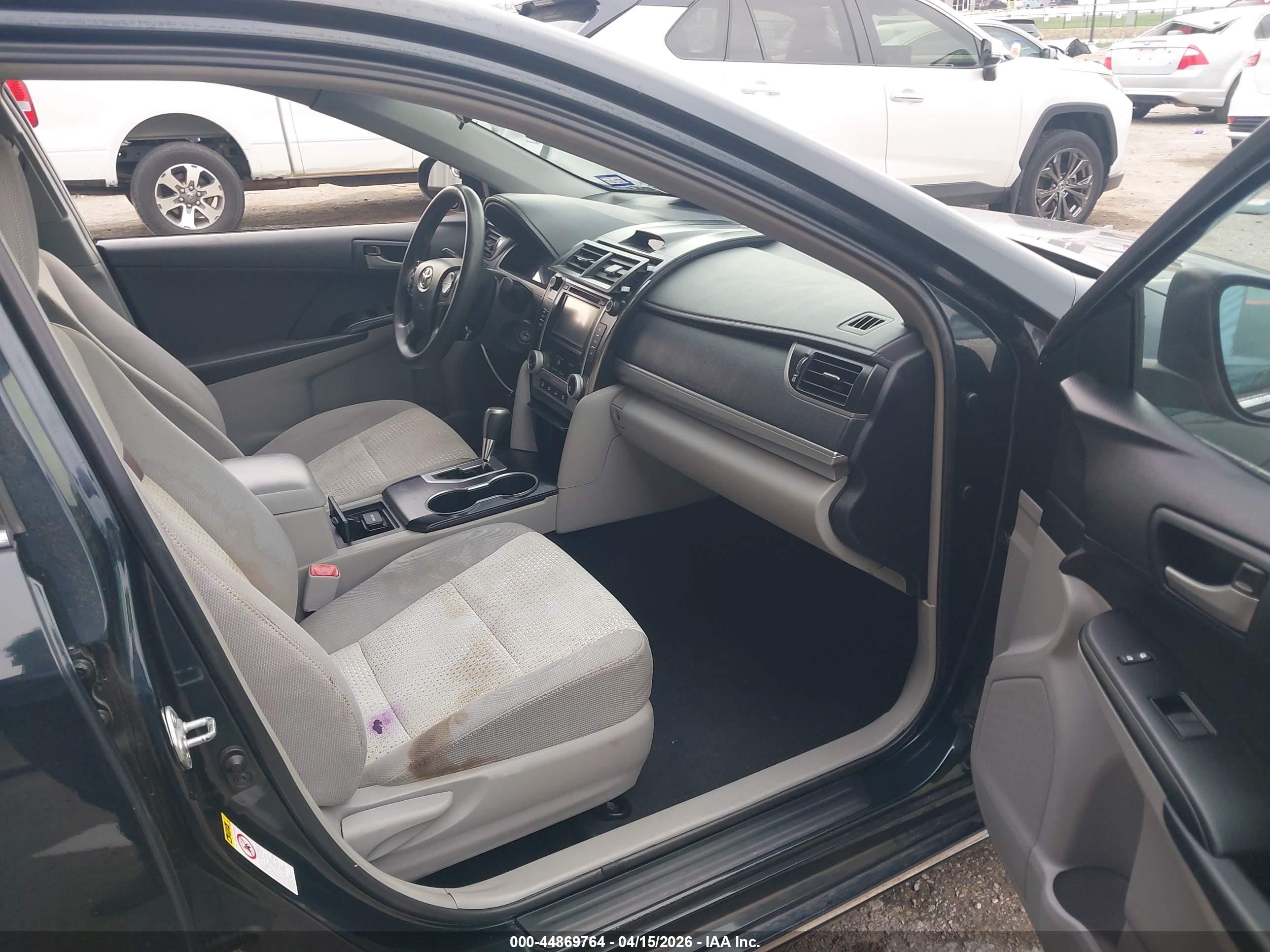 2012 Toyota Camry Le Black vin: 4T1BF1FK9CU055626