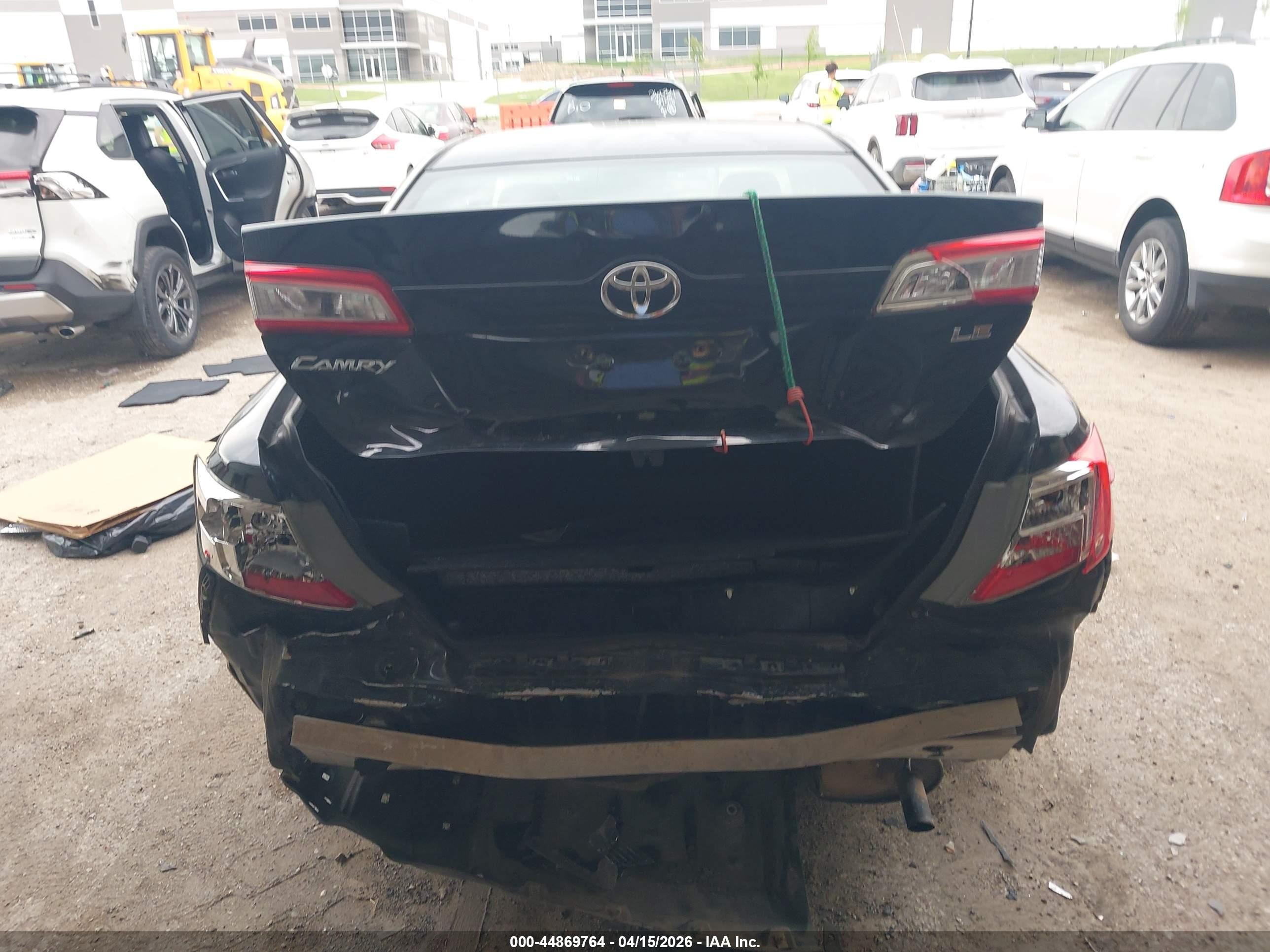 2012 Toyota Camry Le Black vin: 4T1BF1FK9CU055626